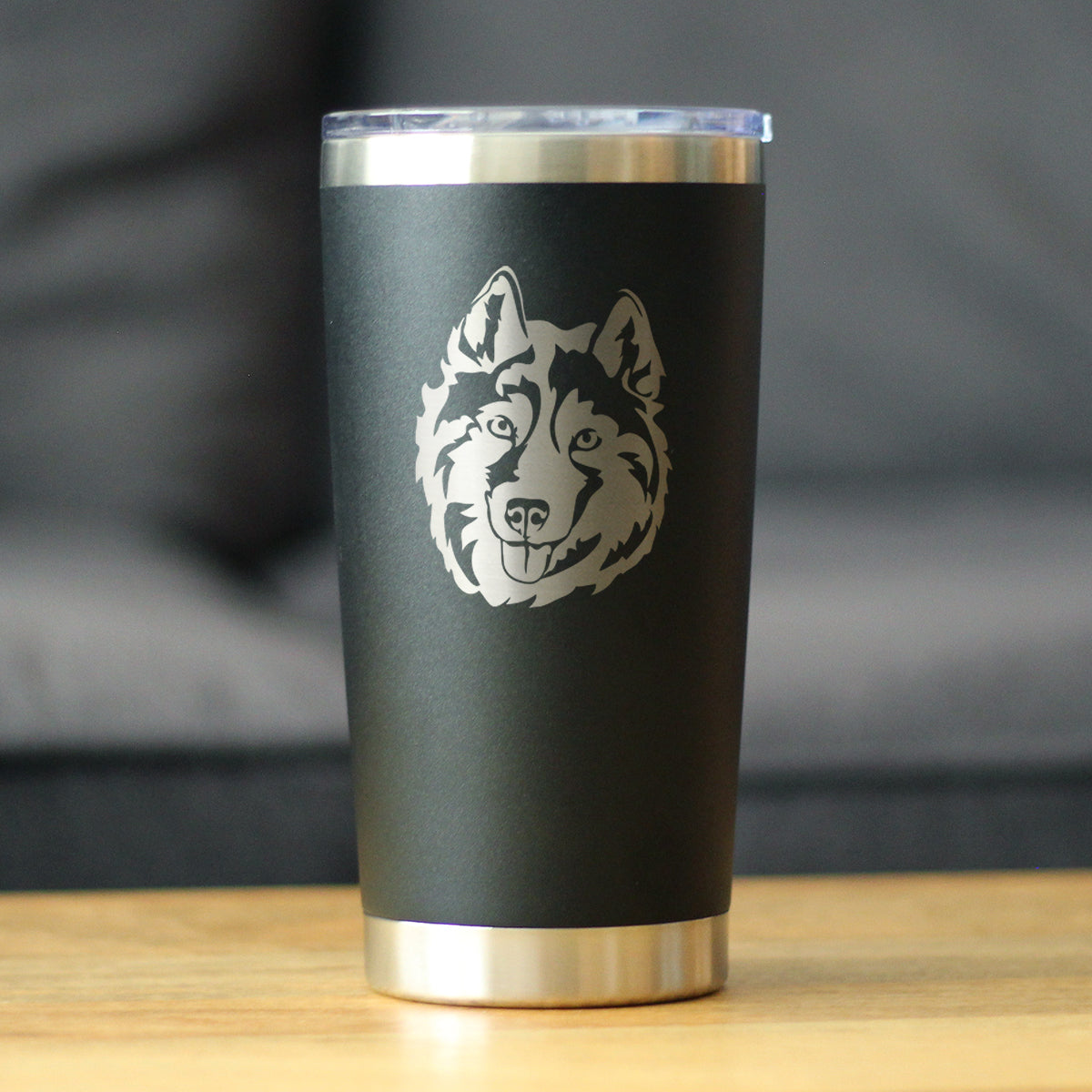 Siberian Husky Face - 20 oz Coffee Tumbler