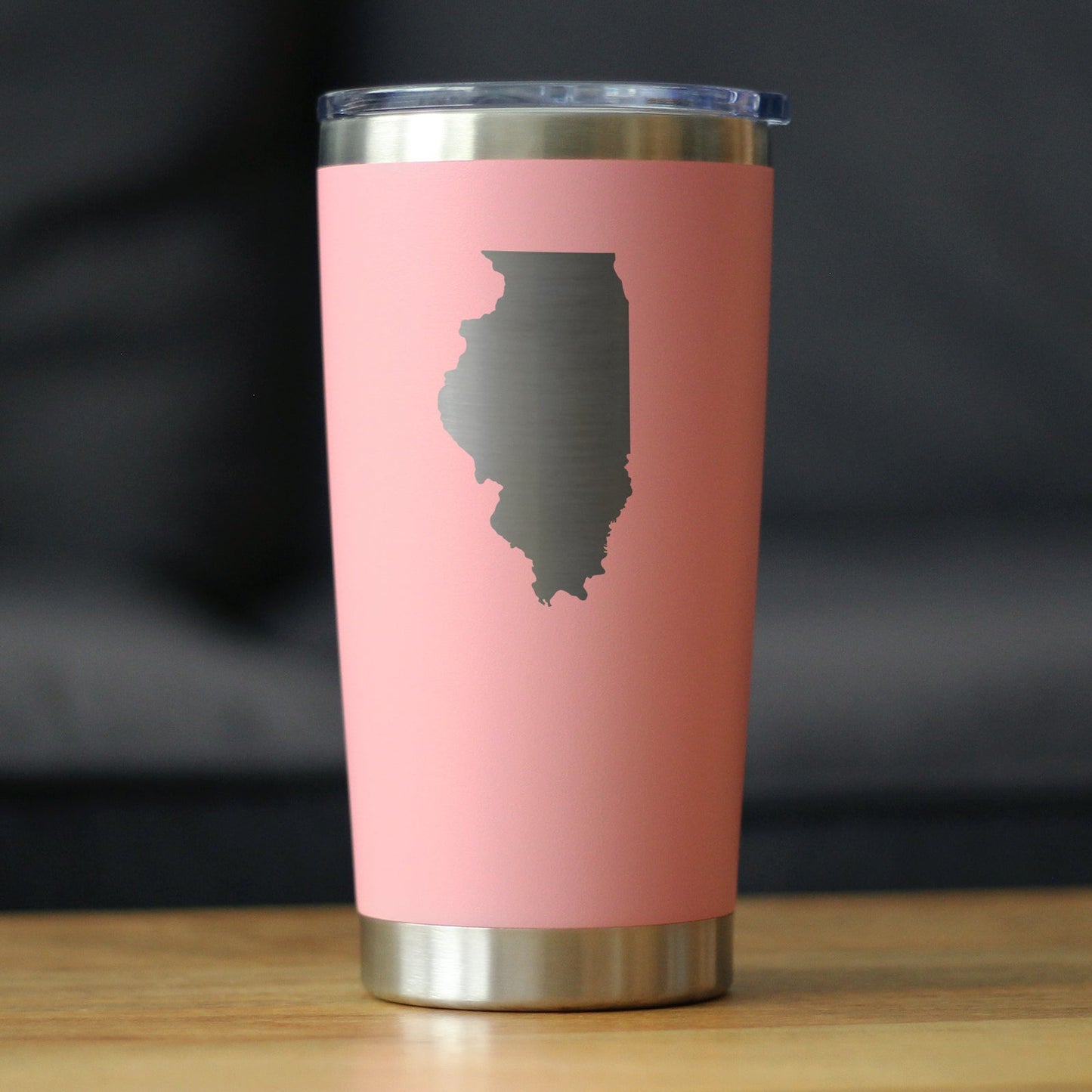 Illinois State Outline - 20 oz Coffee Tumbler
