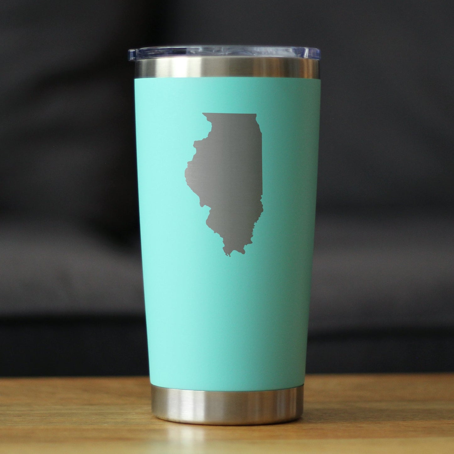 Illinois State Outline - 20 oz Coffee Tumbler