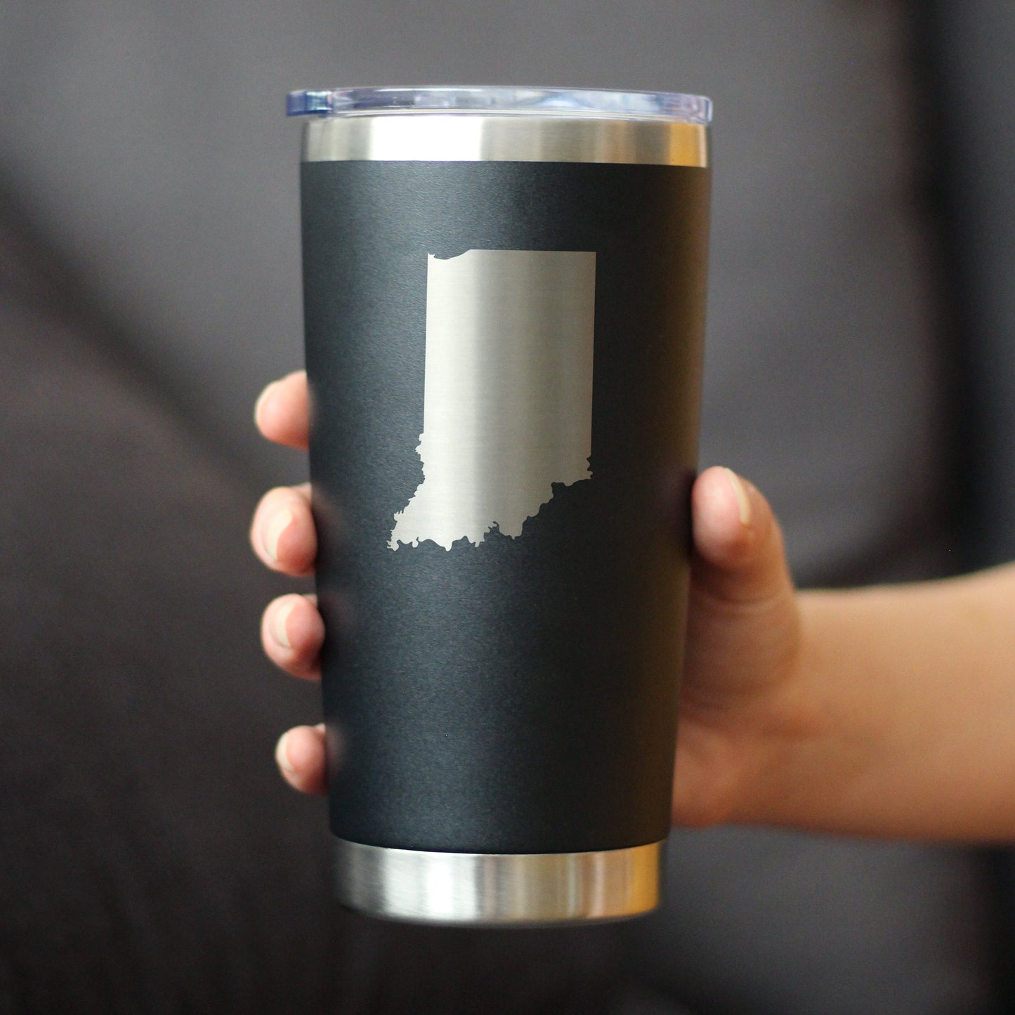 Indiana State Outline - 20 oz Coffee Tumbler