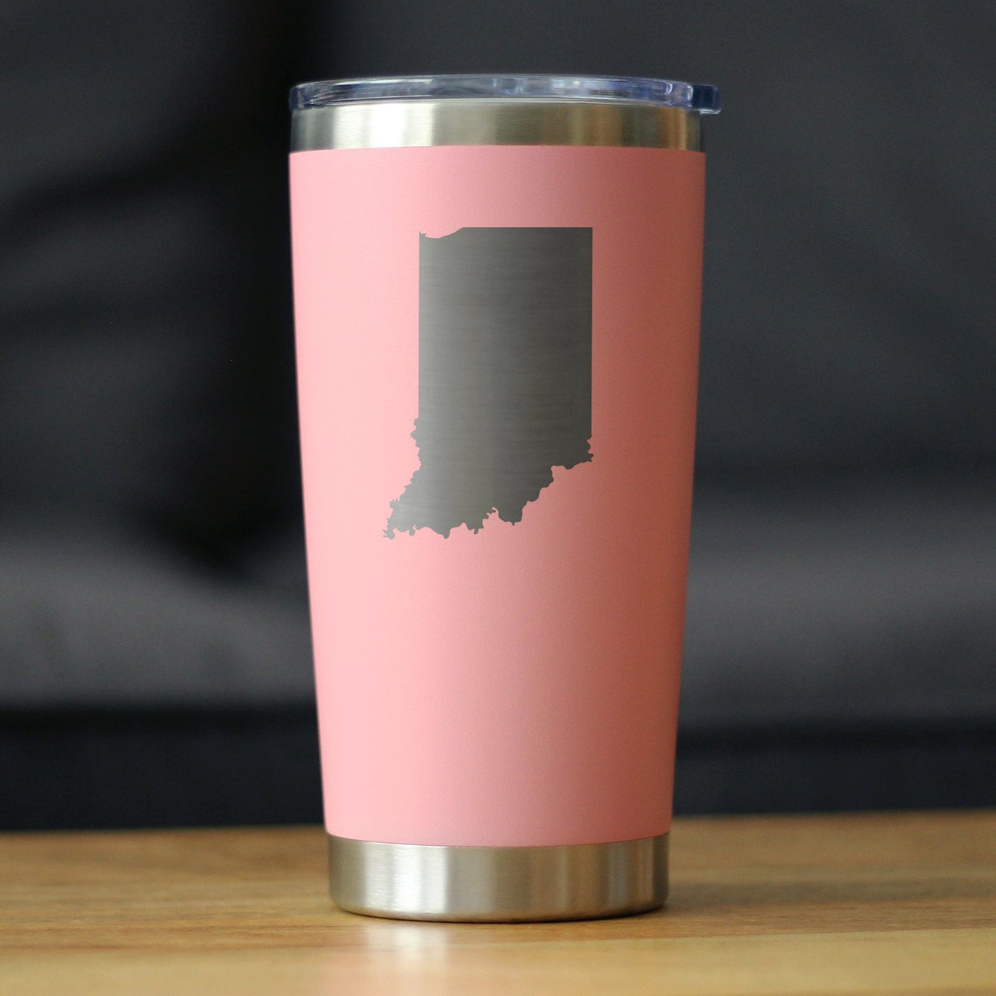 Indiana State Outline - 20 oz Coffee Tumbler