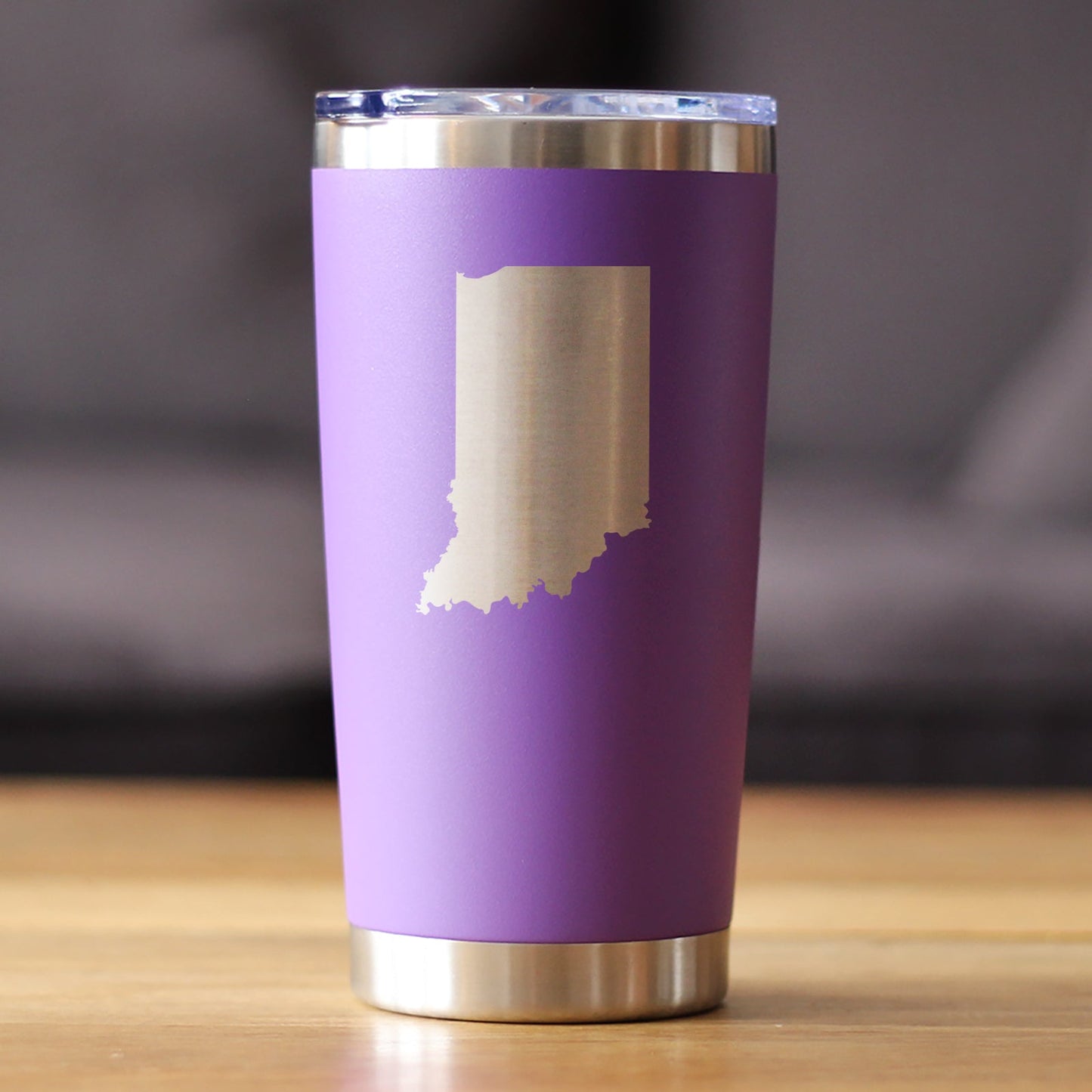Indiana State Outline - 20 oz Coffee Tumbler