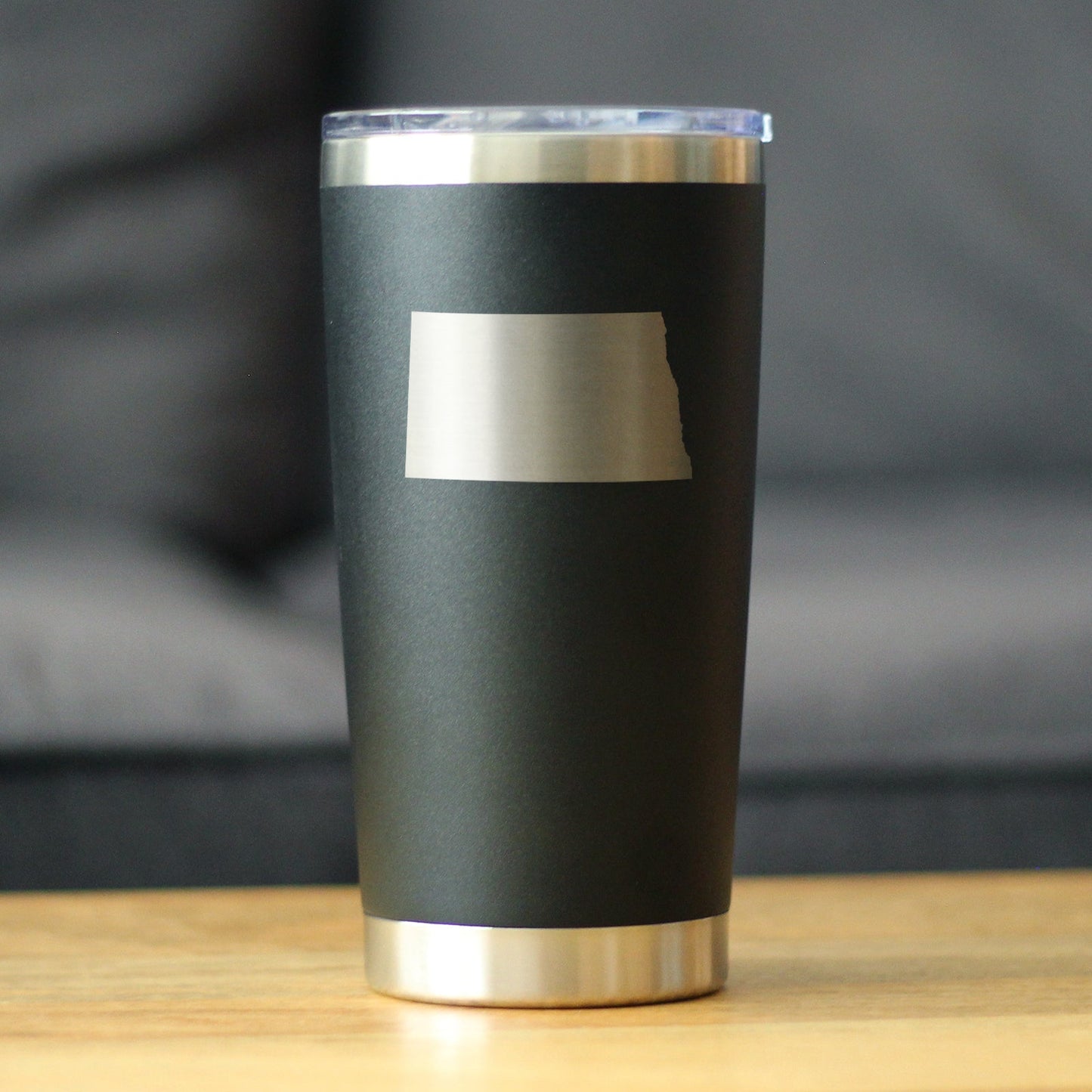North Dakota State Outline - 20 oz Coffee Tumbler