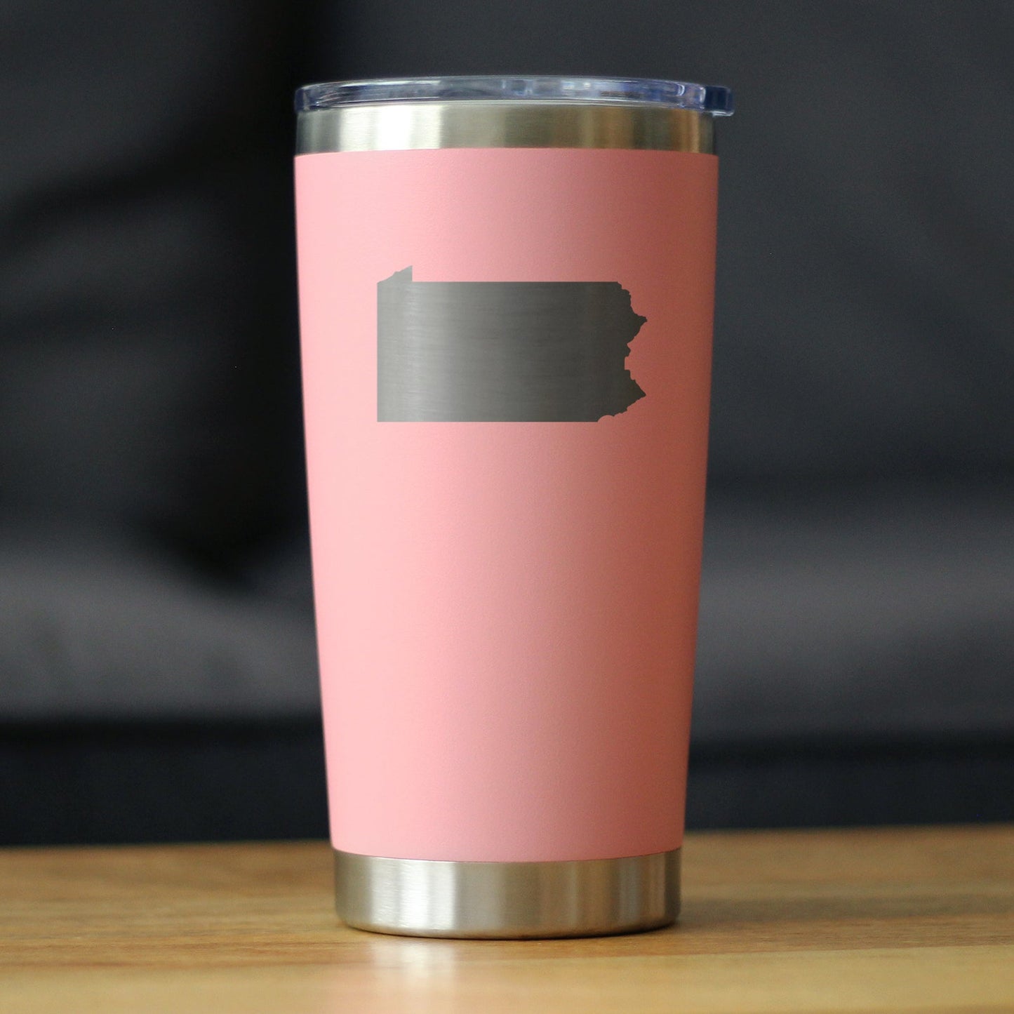 Pennsylvania Sate Outline - 20 oz Coffee Tumbler