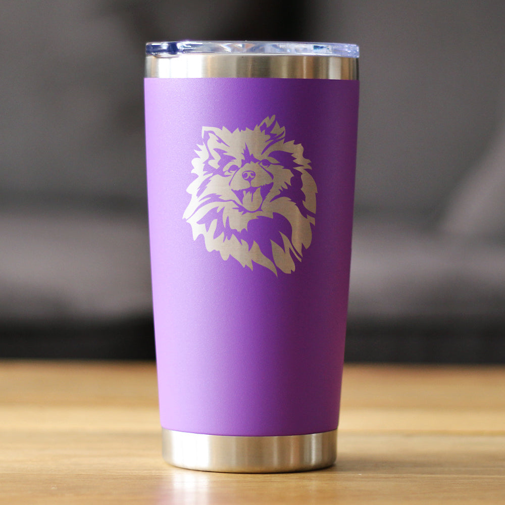 Pomeranian Face - 20 oz Coffee Tumbler