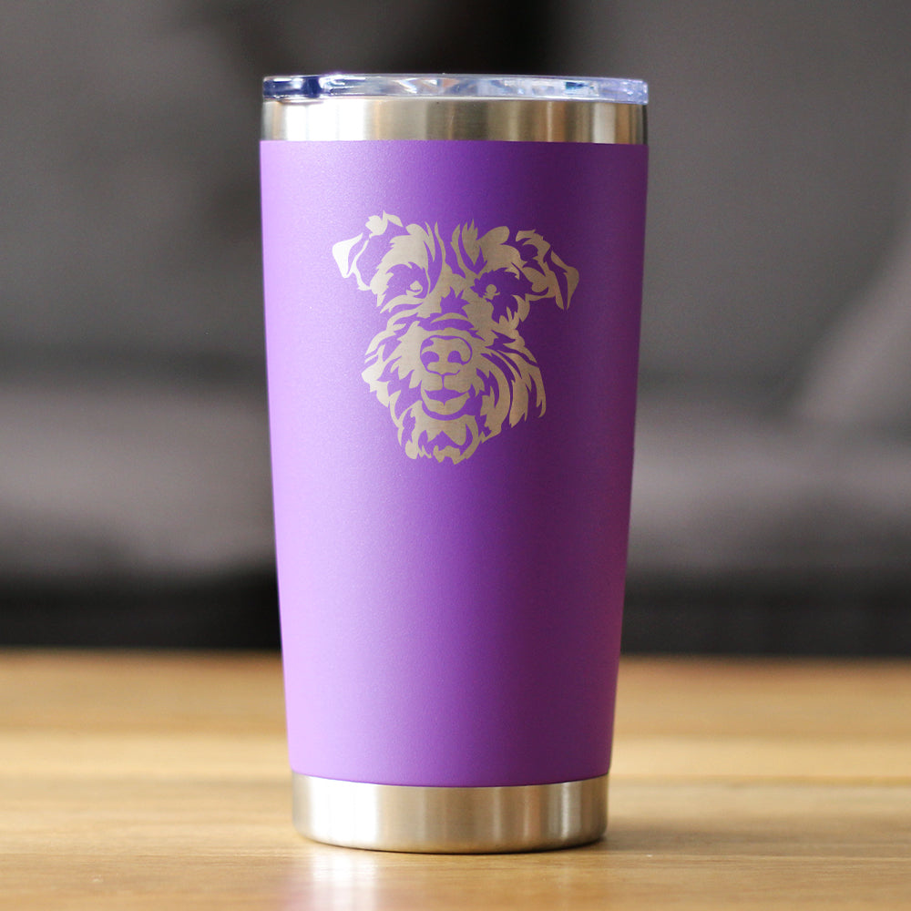 Schnauzer Face - 20 oz Coffee Tumbler