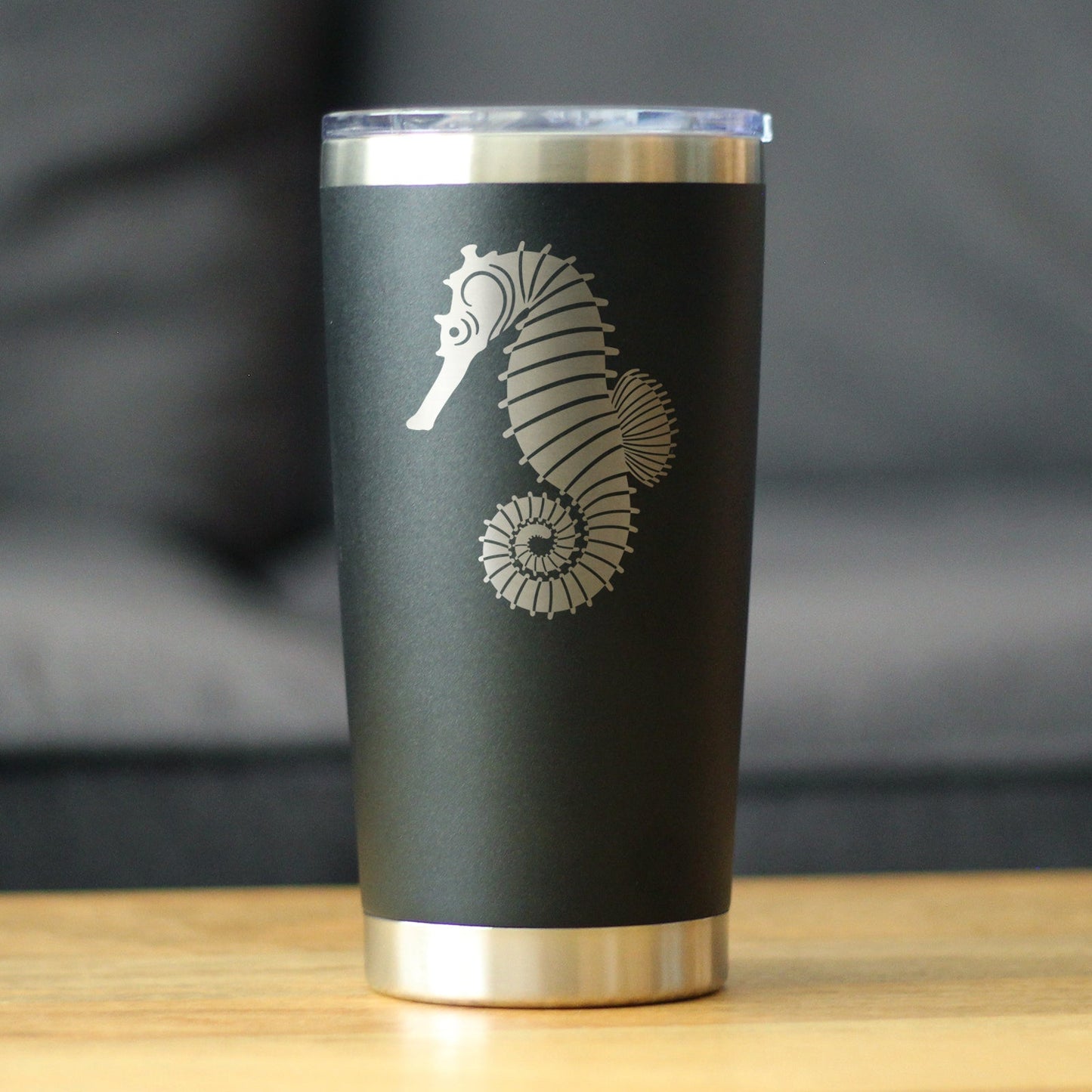 Seahorse - Cute Nautical Theme Gifts for Beach House - 20 oz Coffee Tumbler