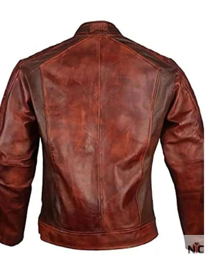 Cafe Racer Leather Jacket
