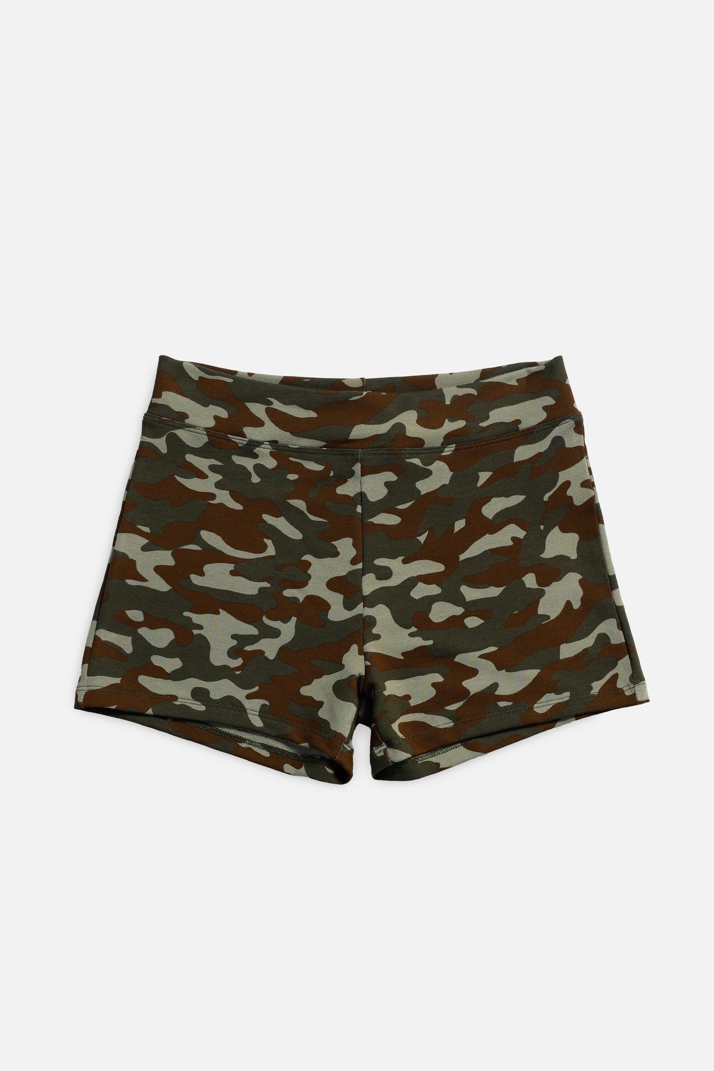 Camo Mini Shorts - Olive