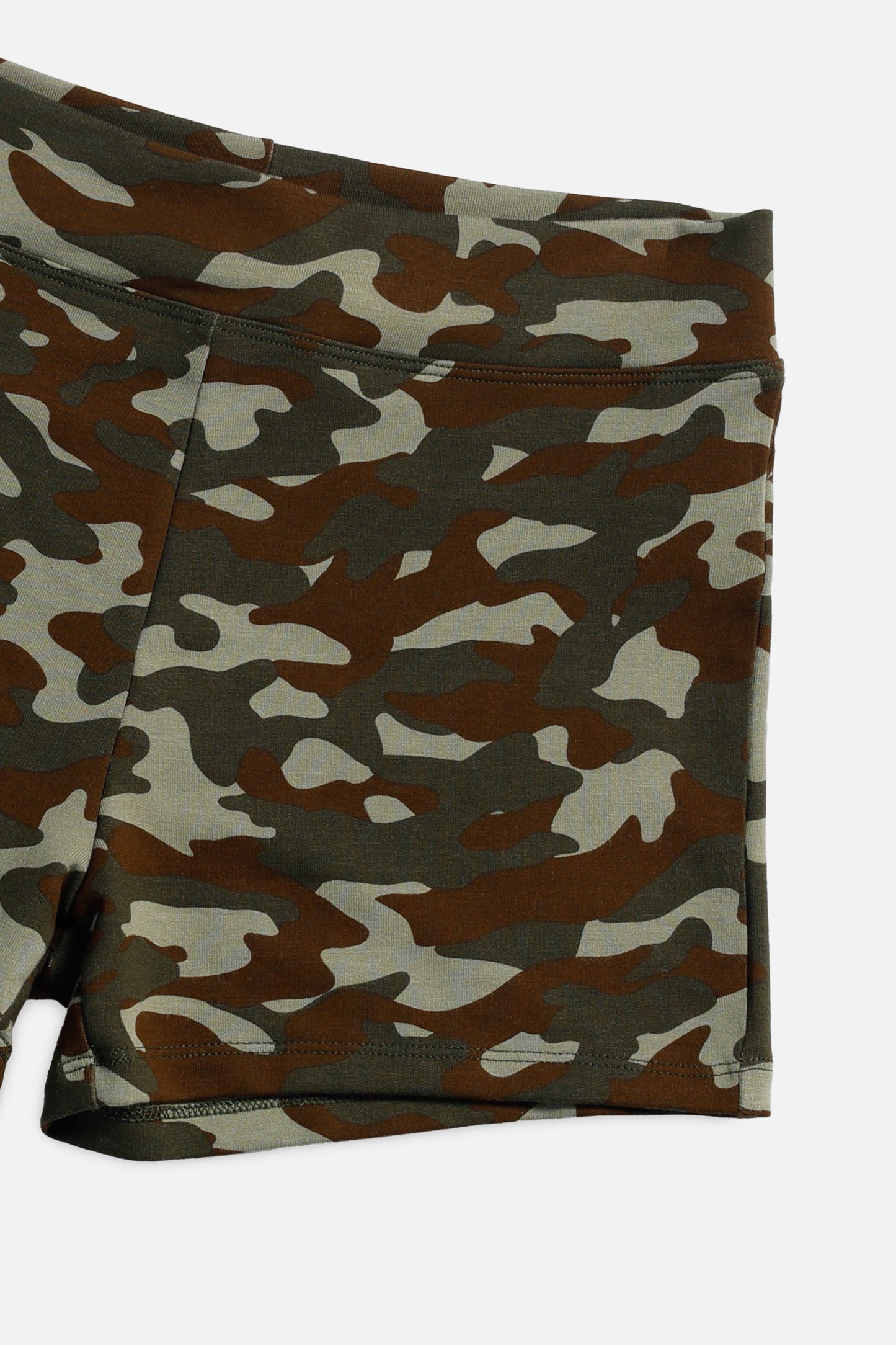 Camo Mini Shorts - Olive