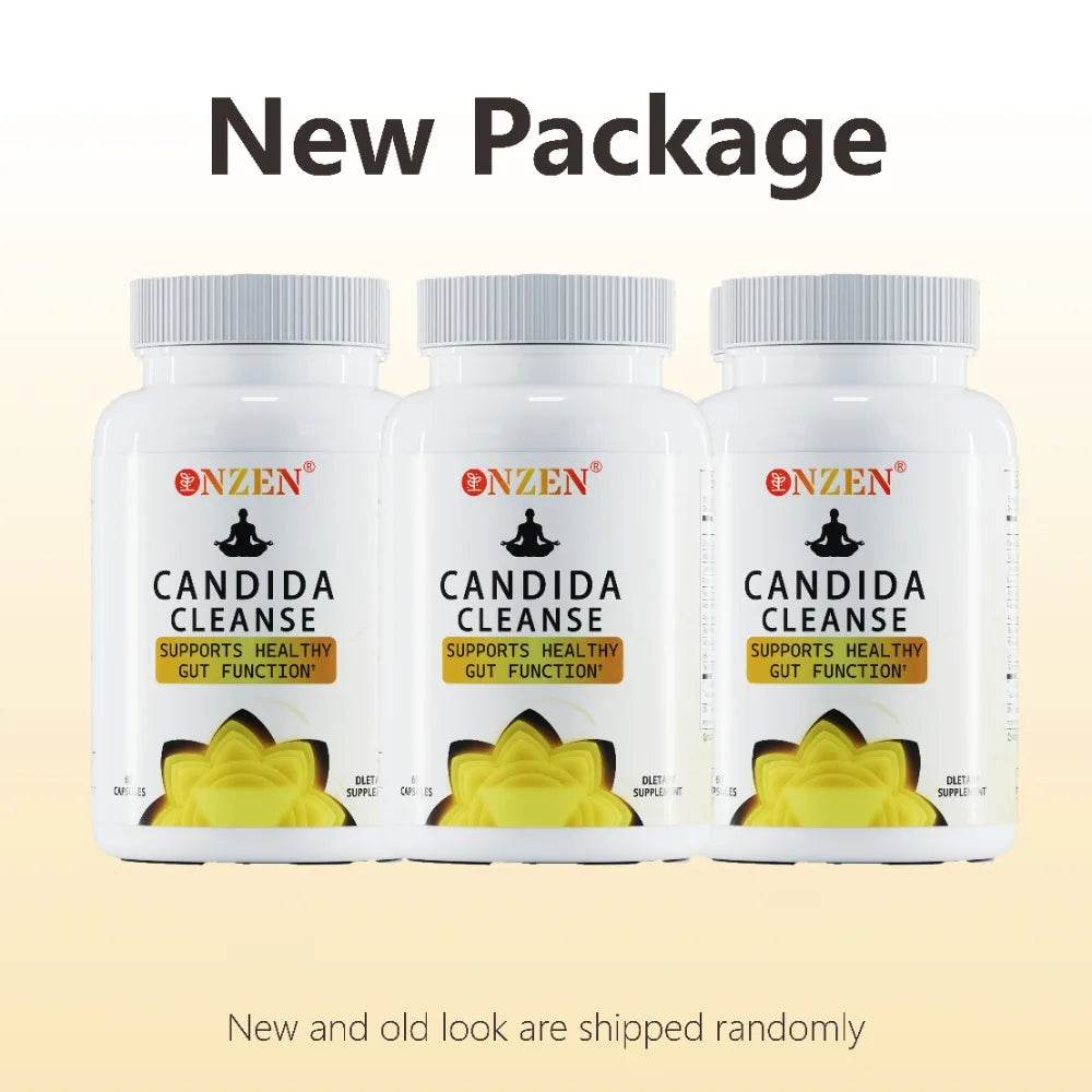 Candida Cleanse -Gut and ColonSupport -for Men & Women -AntiYeast Overgrowth -Oregano Leaf, Wormwood, Black Walnut, caprylic Ac