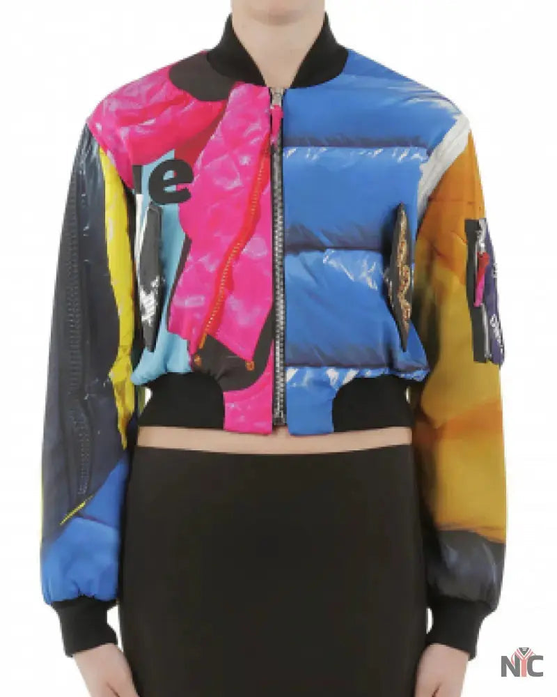 Cardi B Finesse Printed Bomber Jacket