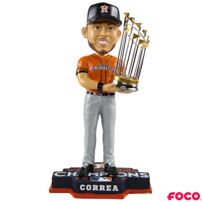 Houston Astros 2017 World Series Champions Orange Jersey Bobbleheads