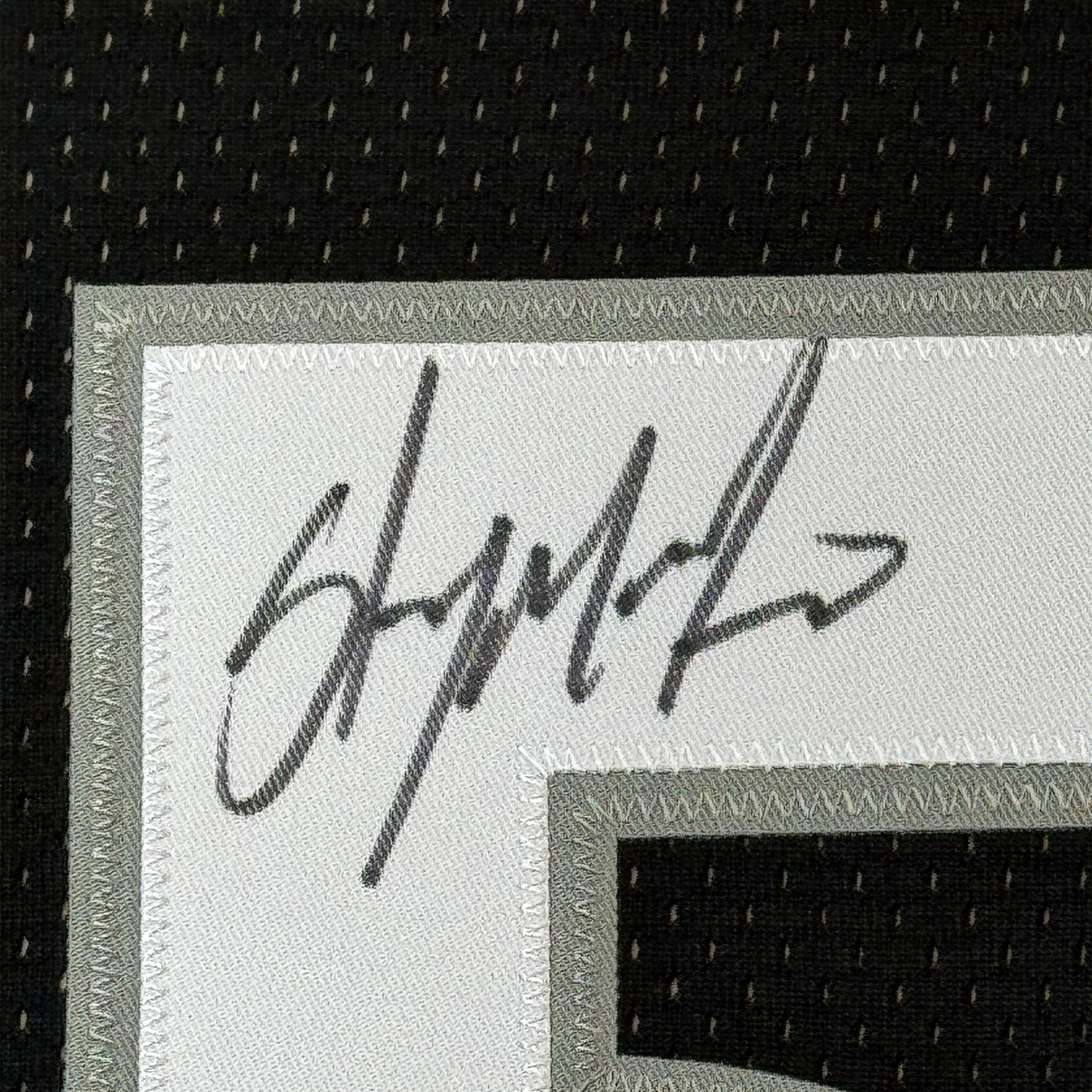 Framed Autographed/Signed Carmelo Anthony 35x39 Syracuse Orange Black Basketball Jersey Fanatics COA