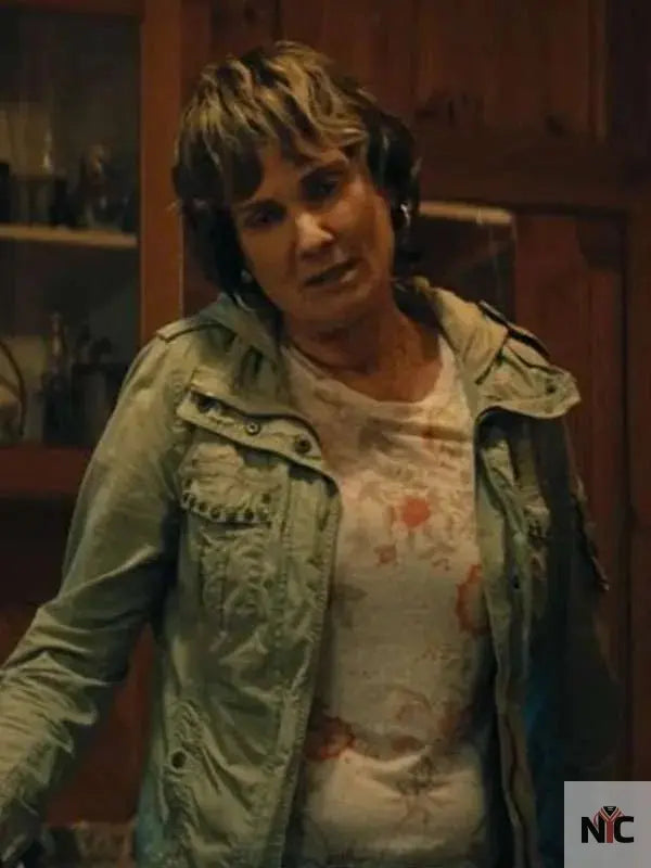 Catherine McClements The Survivors Green Jacket
