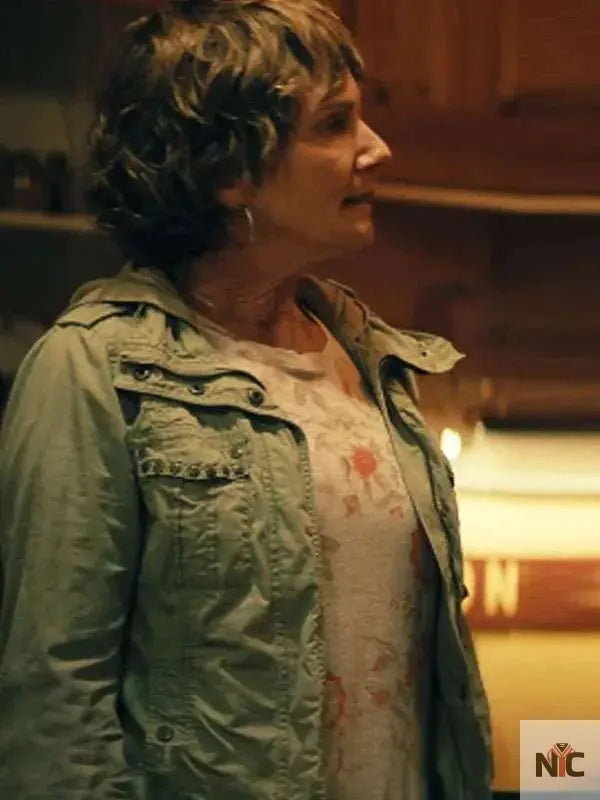 Catherine McClements The Survivors Green Jacket