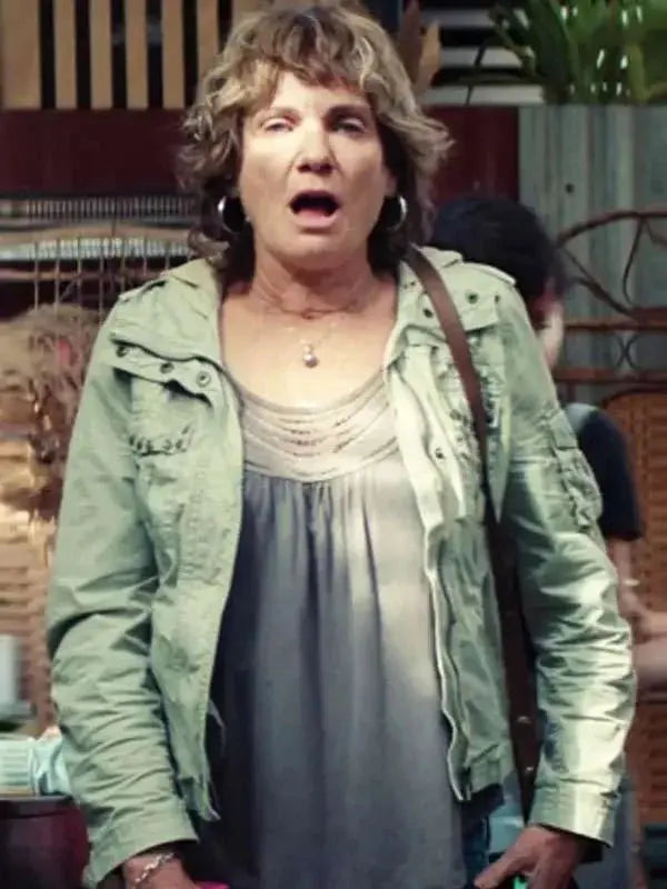 Catherine McClements The Survivors Green Jacket