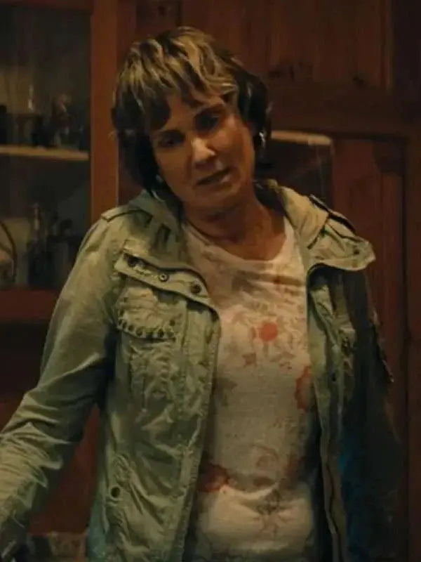 Catherine McClements The Survivors Green Jacket