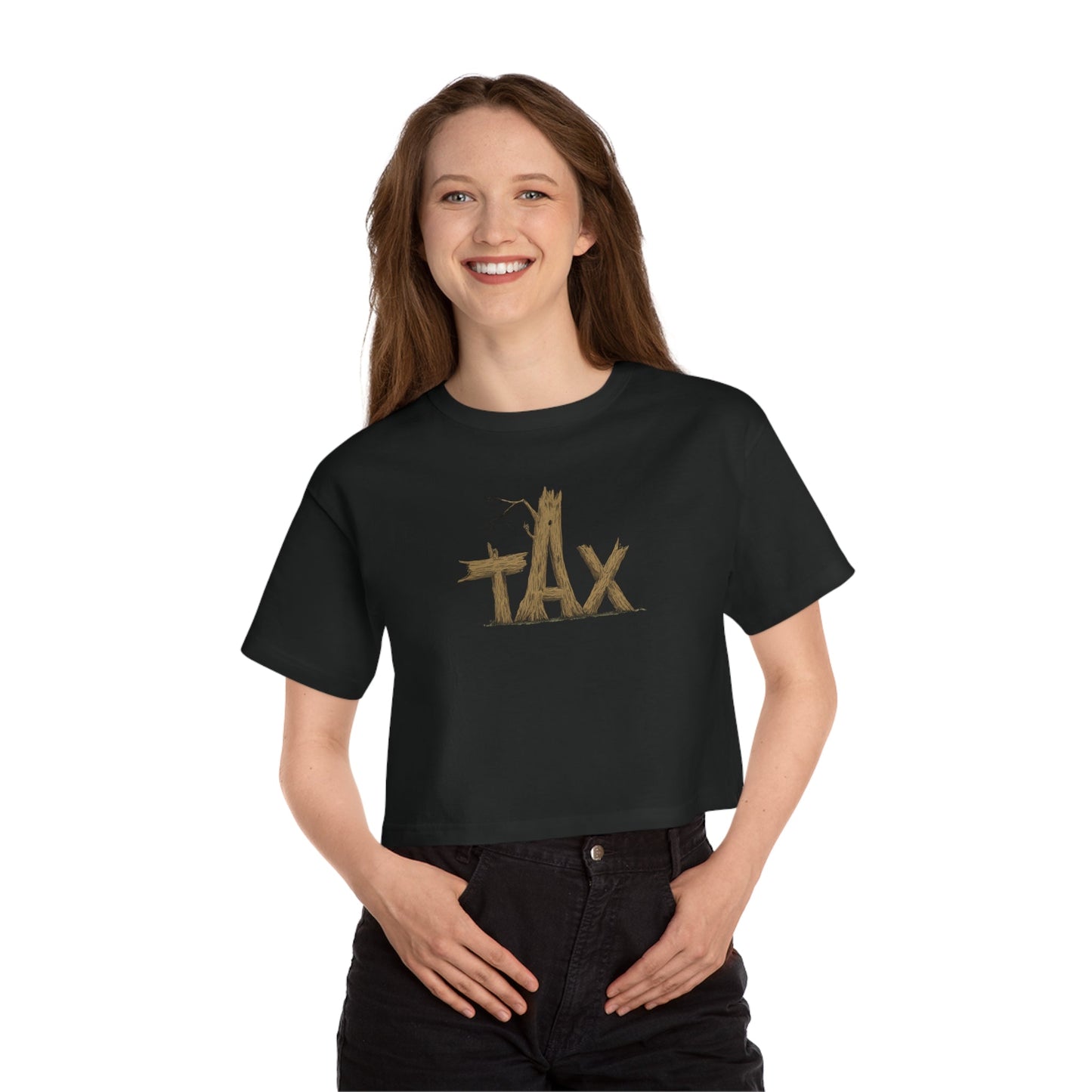 Champion Women's Wood Tax Cropped T-Shirt