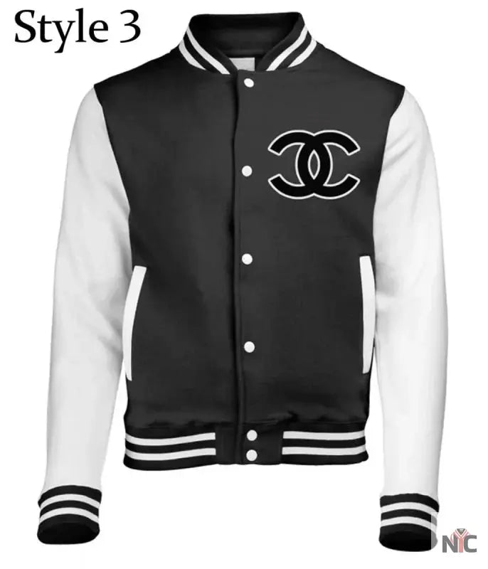 Chanel CC Patch Varsity Jacket