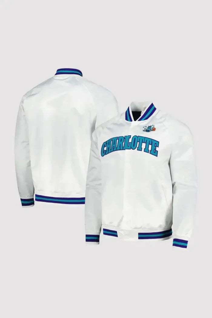 Charlotte Hornets Classics White Varsity Jacket