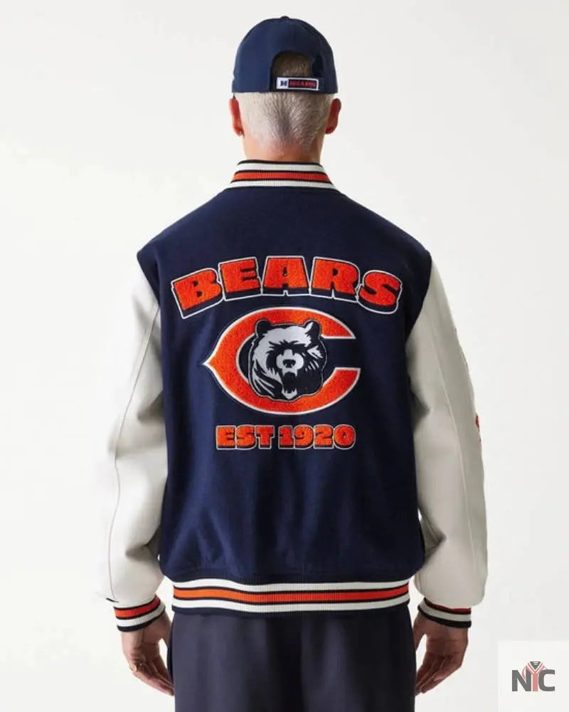 Chicago Bears NFL Navy Varsity Jacket