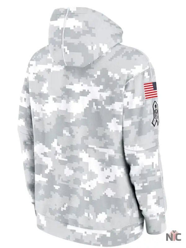 Chicago Bears Salute To Service Camo 2024 Hoodie