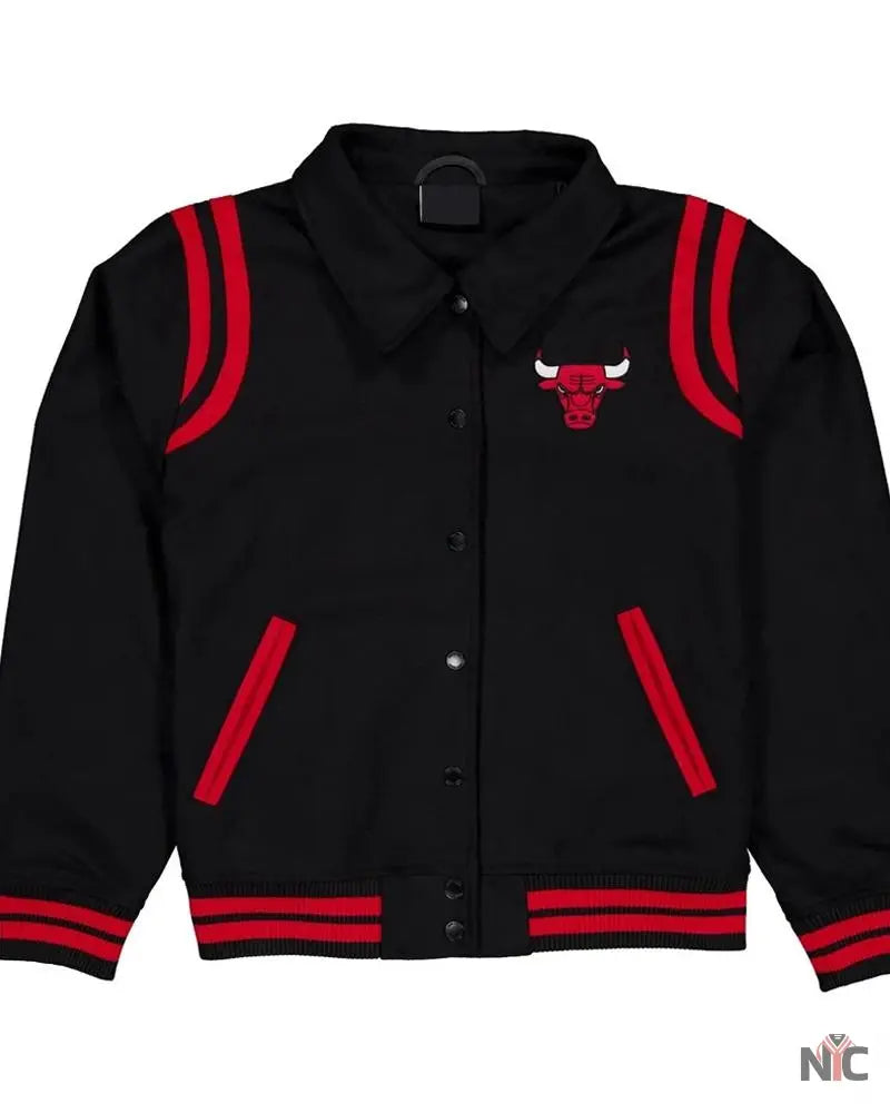 Chicago Bulls Sport Night Teddy Varsity Jacket