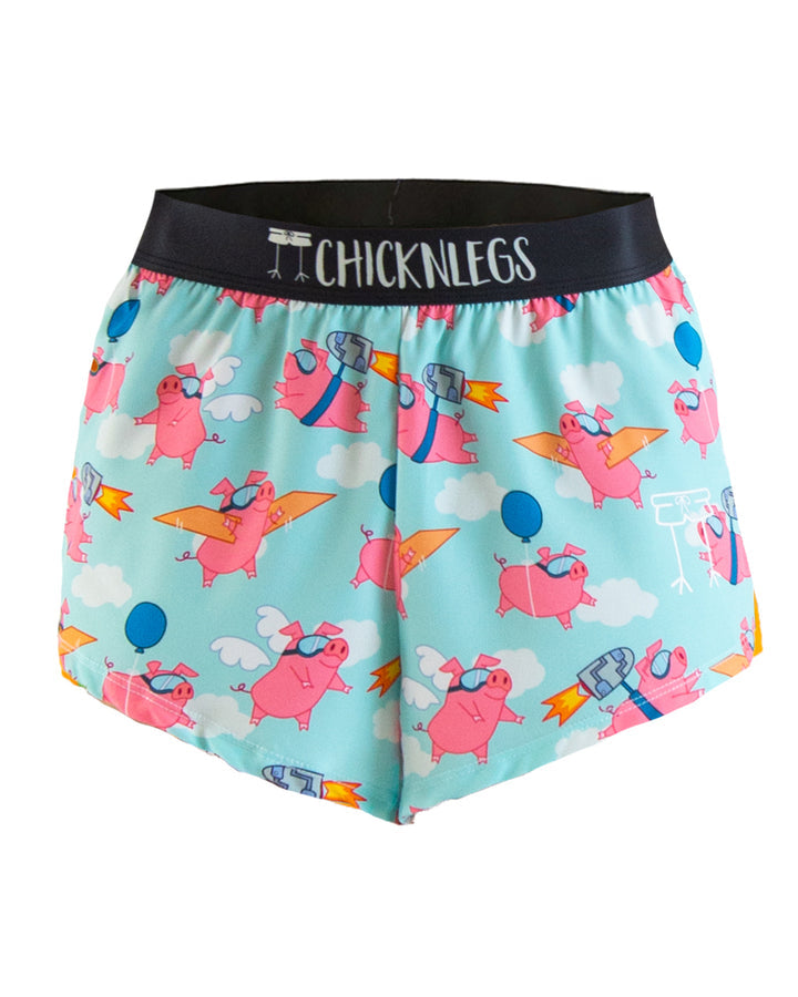 Men's Flying Pigs 2" Half Split Shorts (XS, S, M, L, XL)