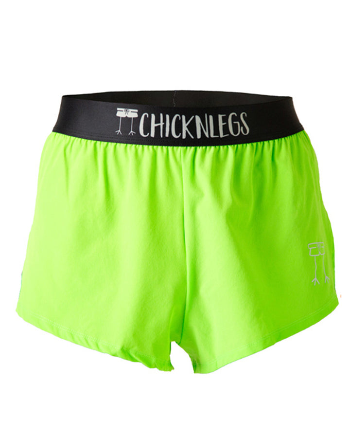 Men's Neon Green 2" Half Split Shorts (XS, S, M, L, XL)