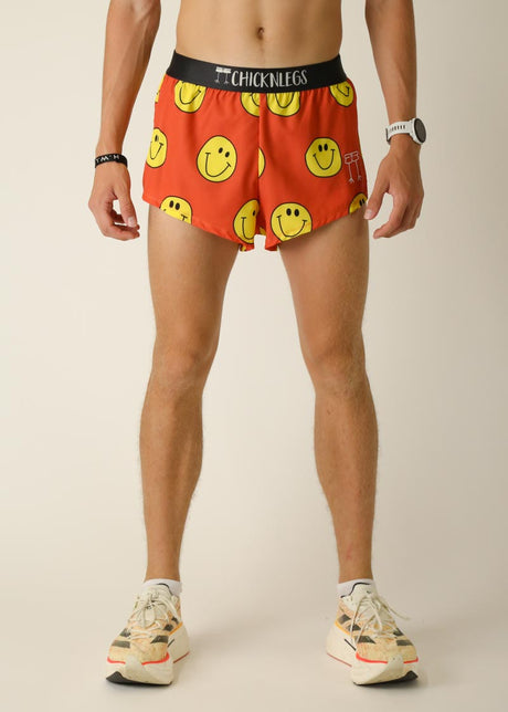 Men's Smiley 2" Half Split Shorts (XS, S, M, L, XL)