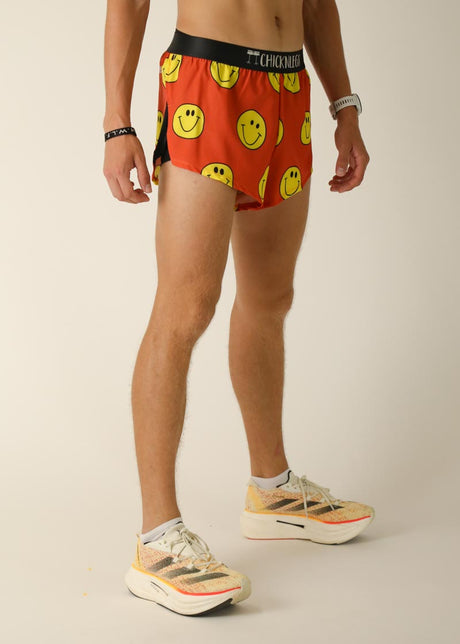 Men's Smiley 2" Half Split Shorts (XS, S, M, L, XL)