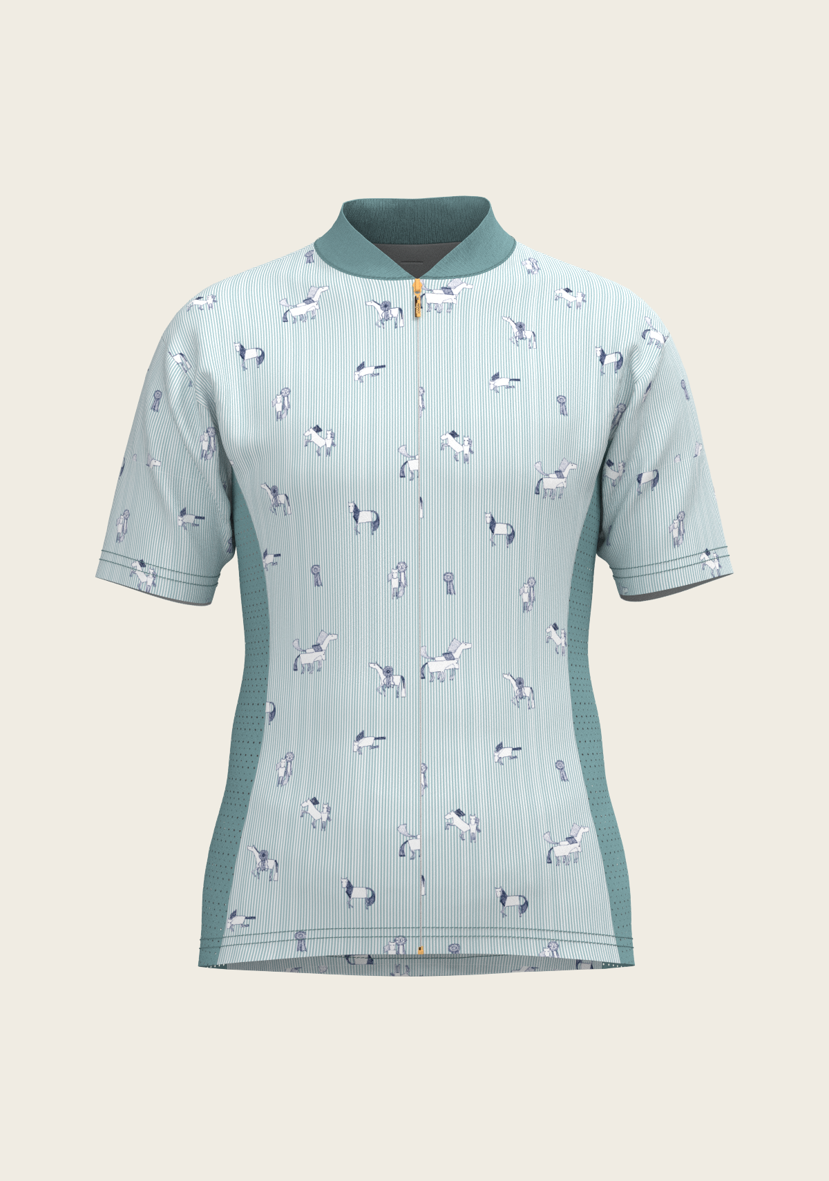 Stripes in Sky Blue Children's Short Sleeve Shirt
