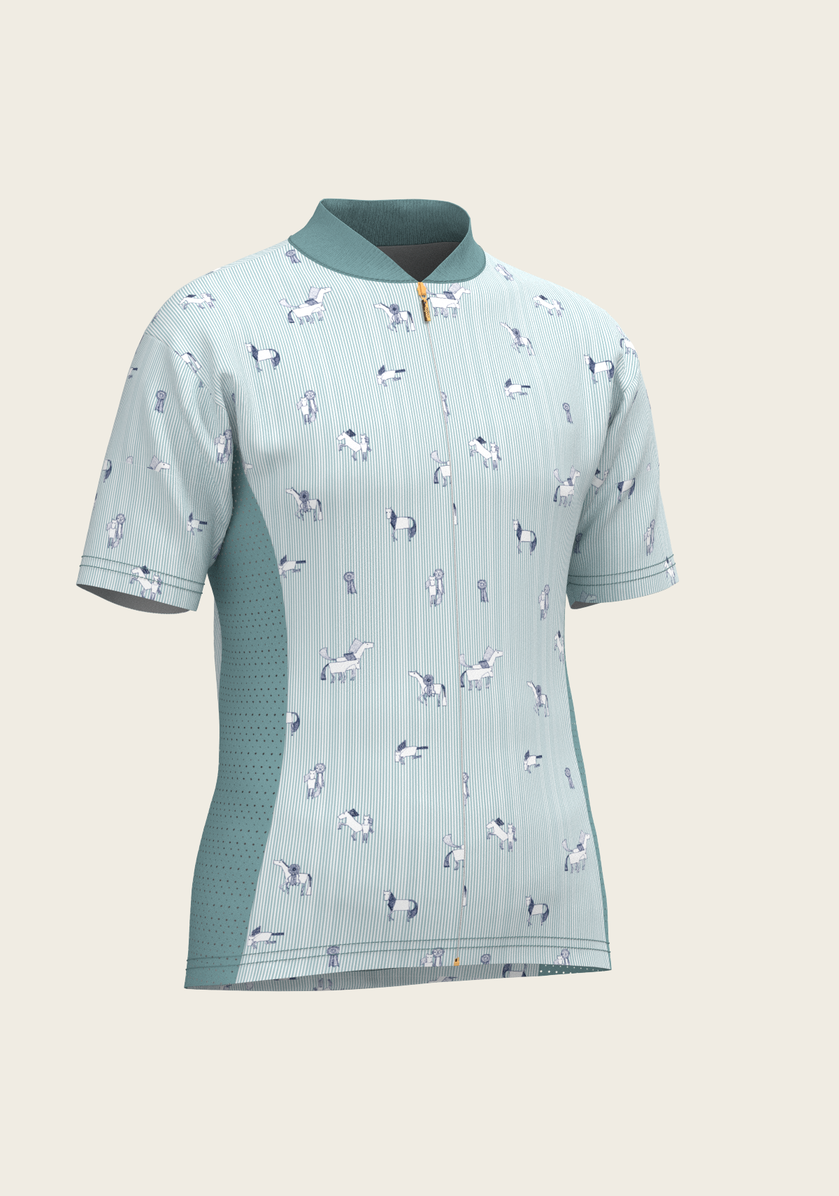Stripes in Sky Blue Children's Short Sleeve Shirt