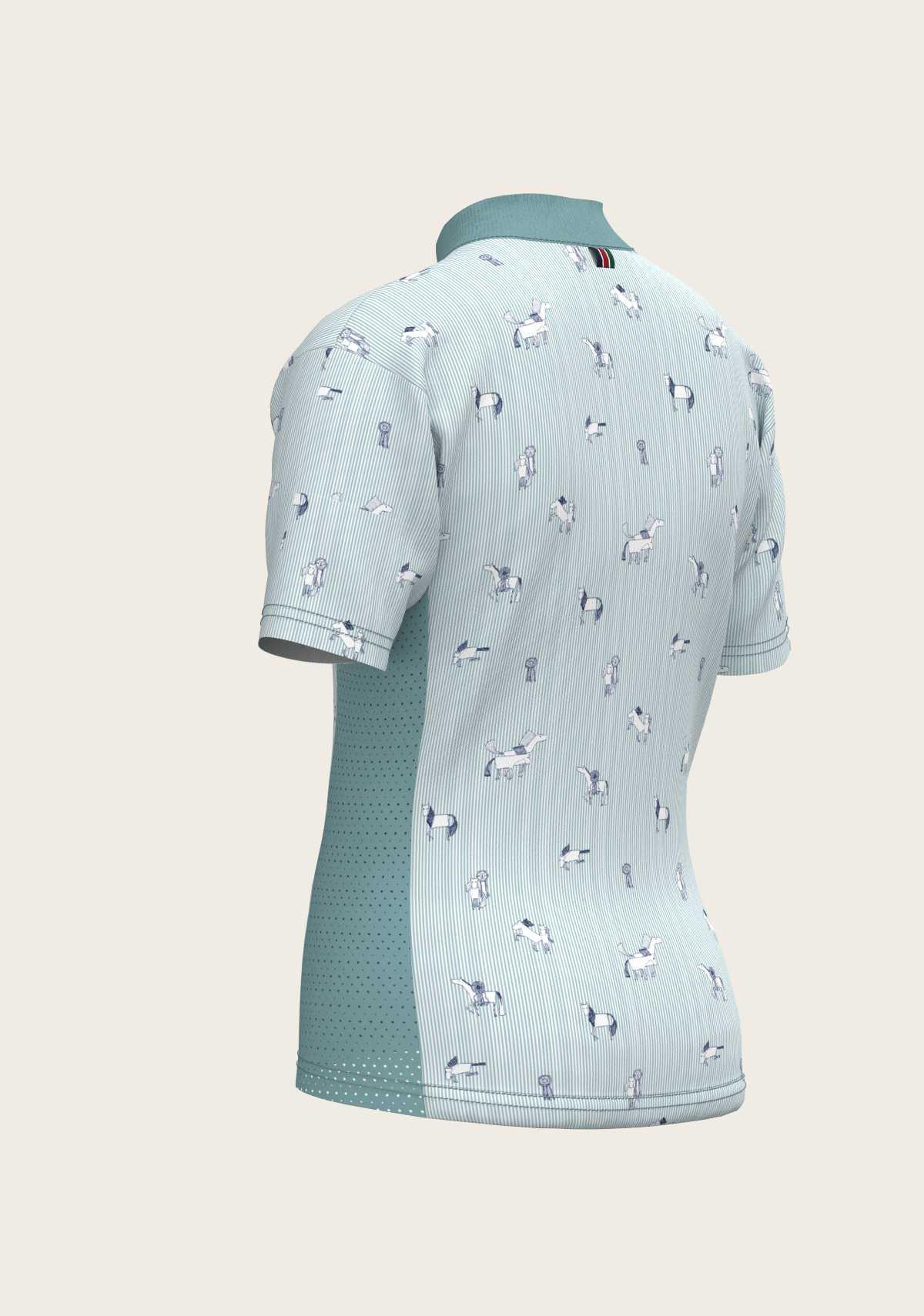 Stripes in Sky Blue Children's Short Sleeve Shirt