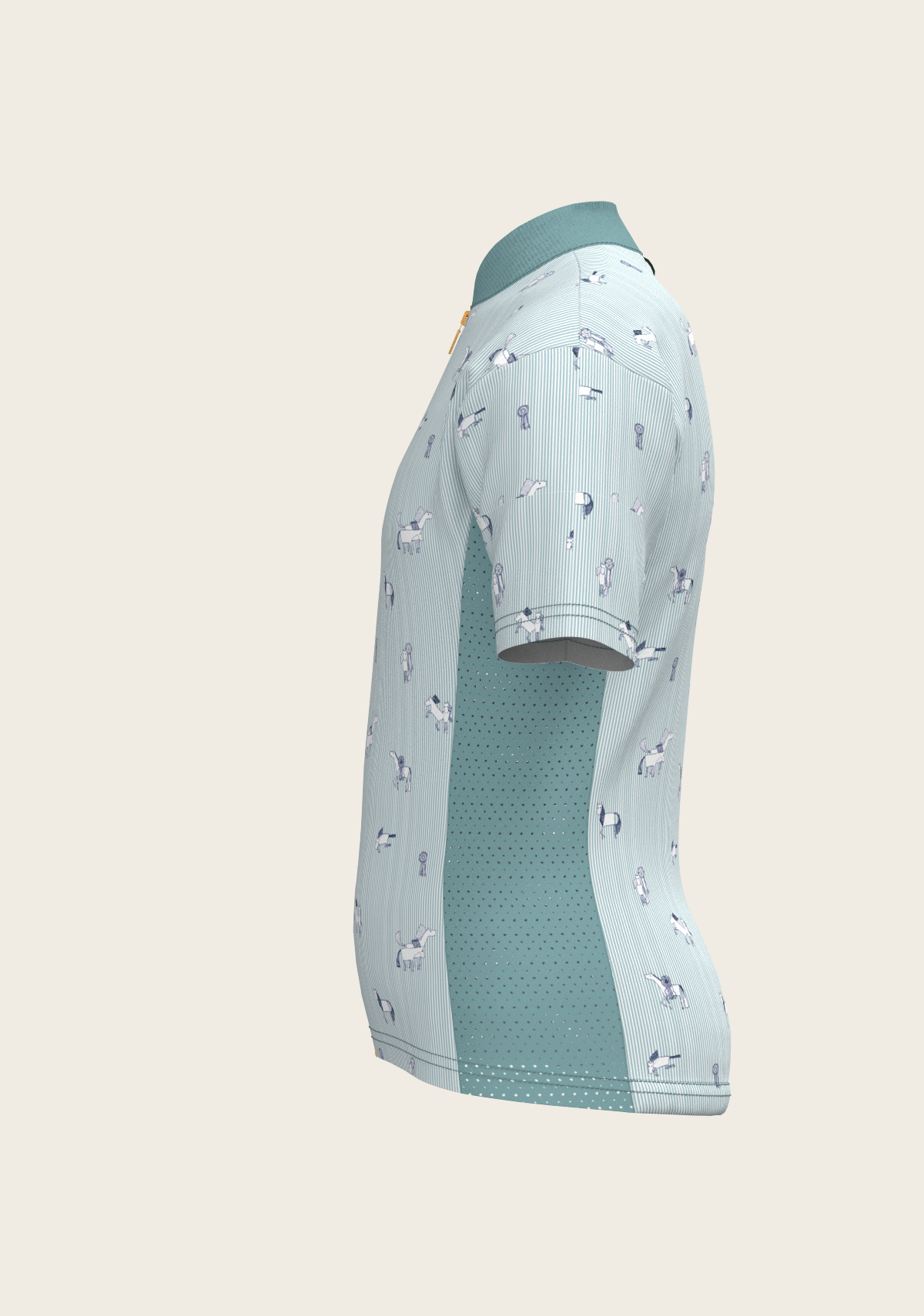 Stripes in Sky Blue Children's Short Sleeve Shirt