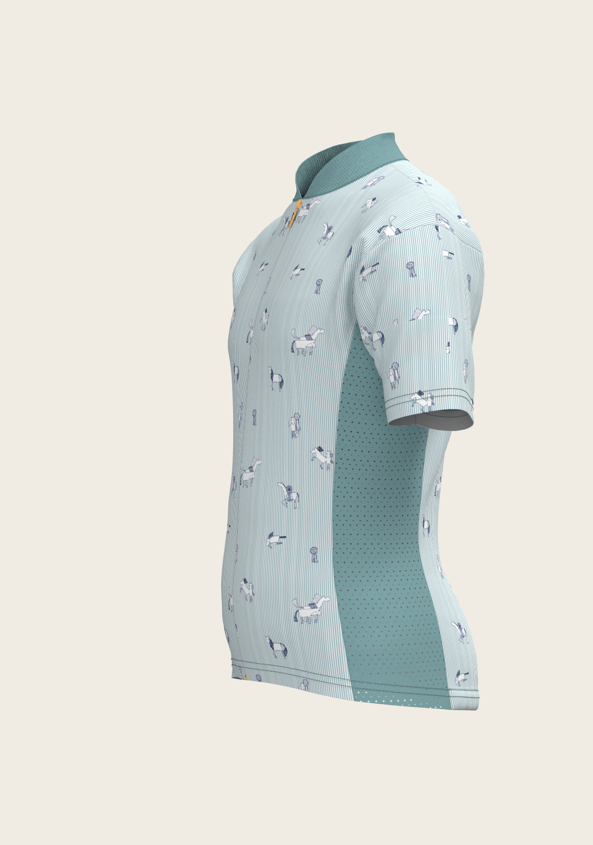 Stripes in Sky Blue Children's Short Sleeve Shirt