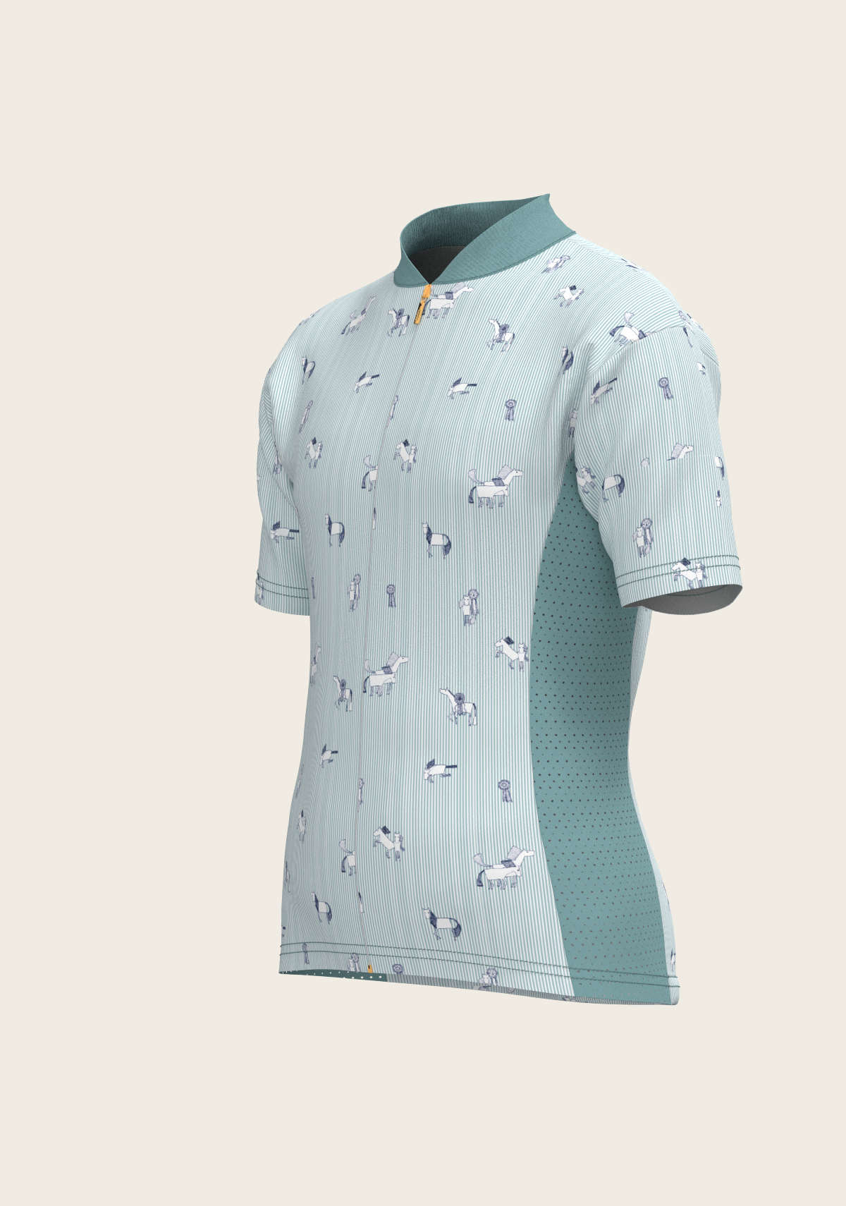 Stripes in Sky Blue Children's Short Sleeve Shirt
