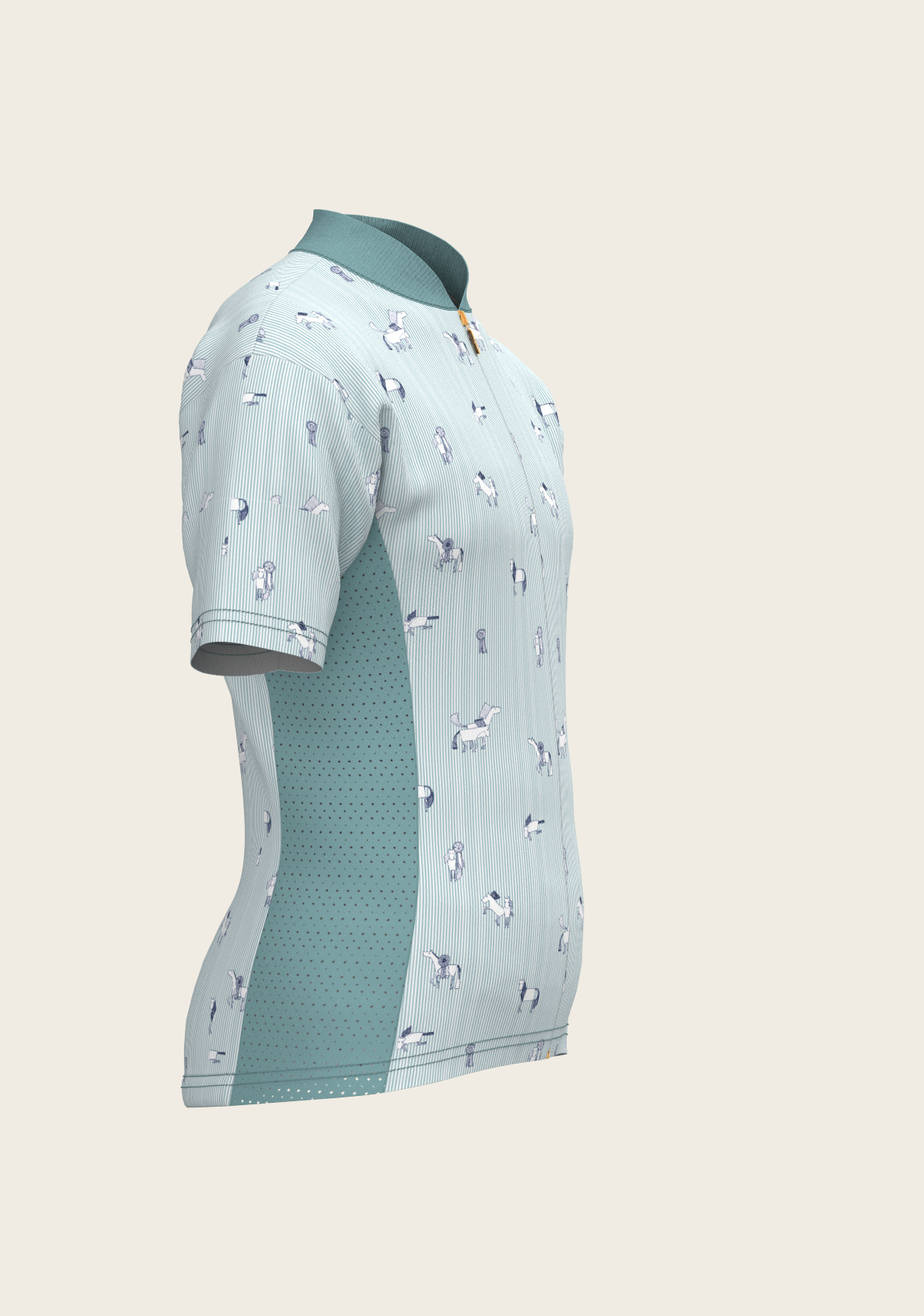 Stripes in Sky Blue Children's Short Sleeve Shirt