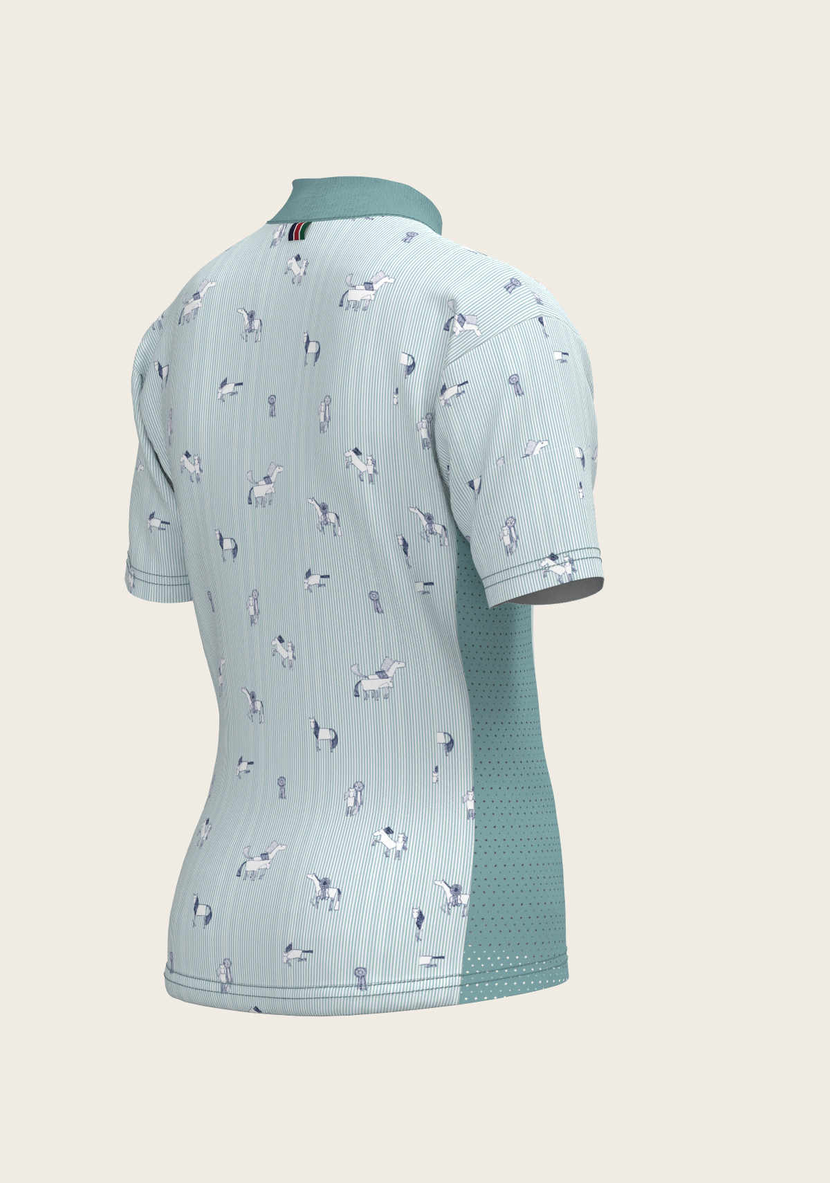Stripes in Sky Blue Children's Short Sleeve Shirt