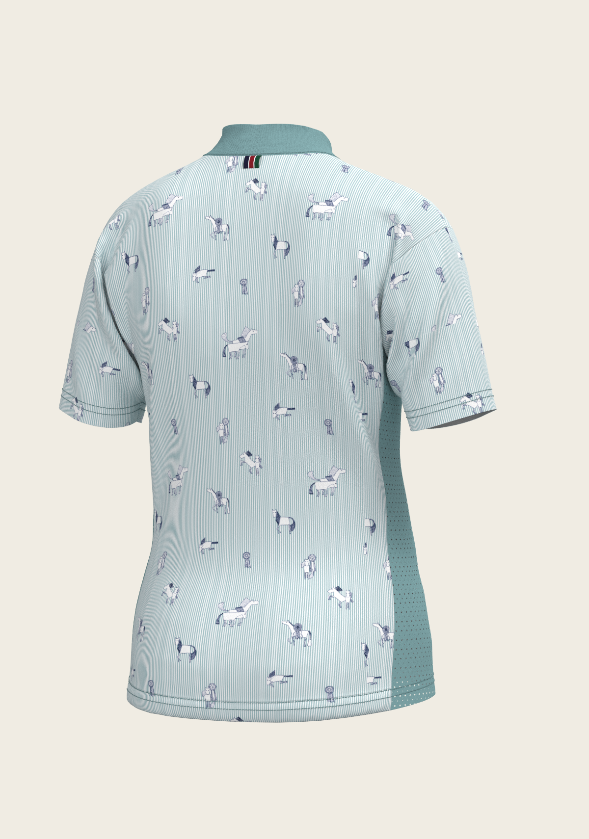 Stripes in Sky Blue Children's Short Sleeve Shirt