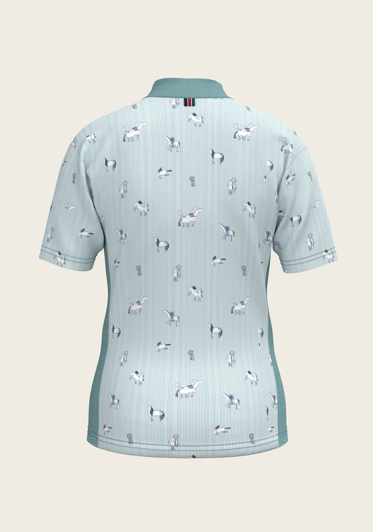 Stripes in Sky Blue Children's Short Sleeve Shirt