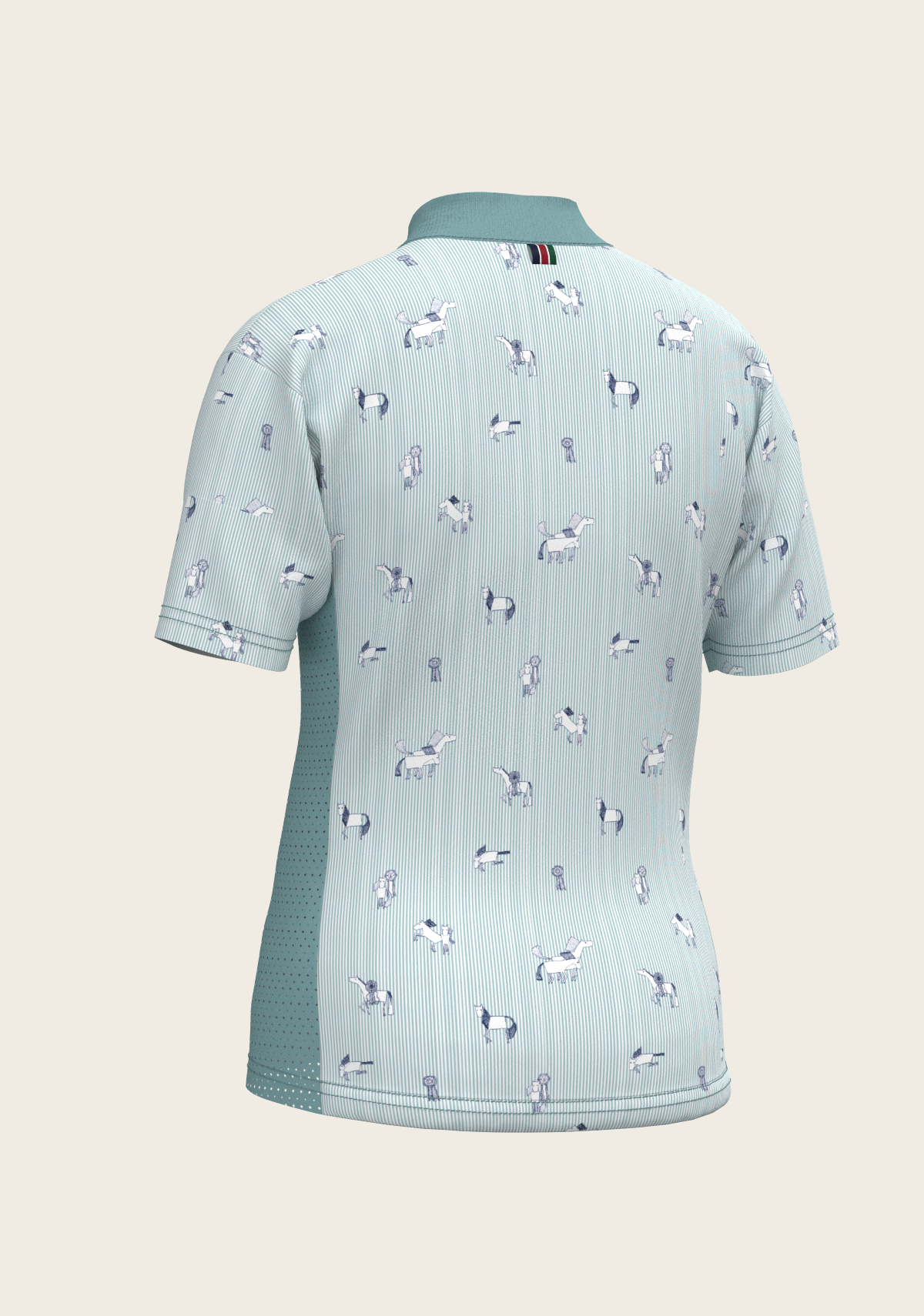 Stripes in Sky Blue Children's Short Sleeve Shirt