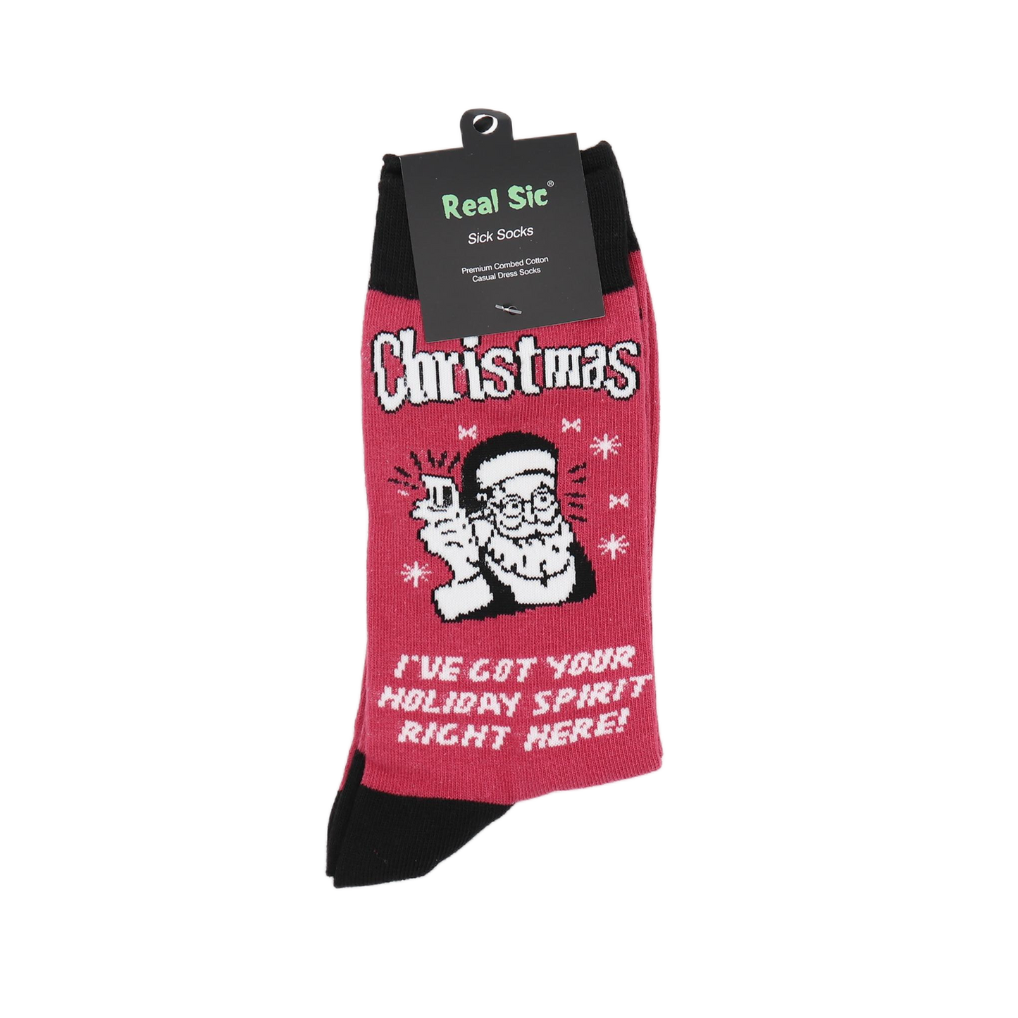 Santa Claus Holiday Socks - Comfy Cotton for Men & Women