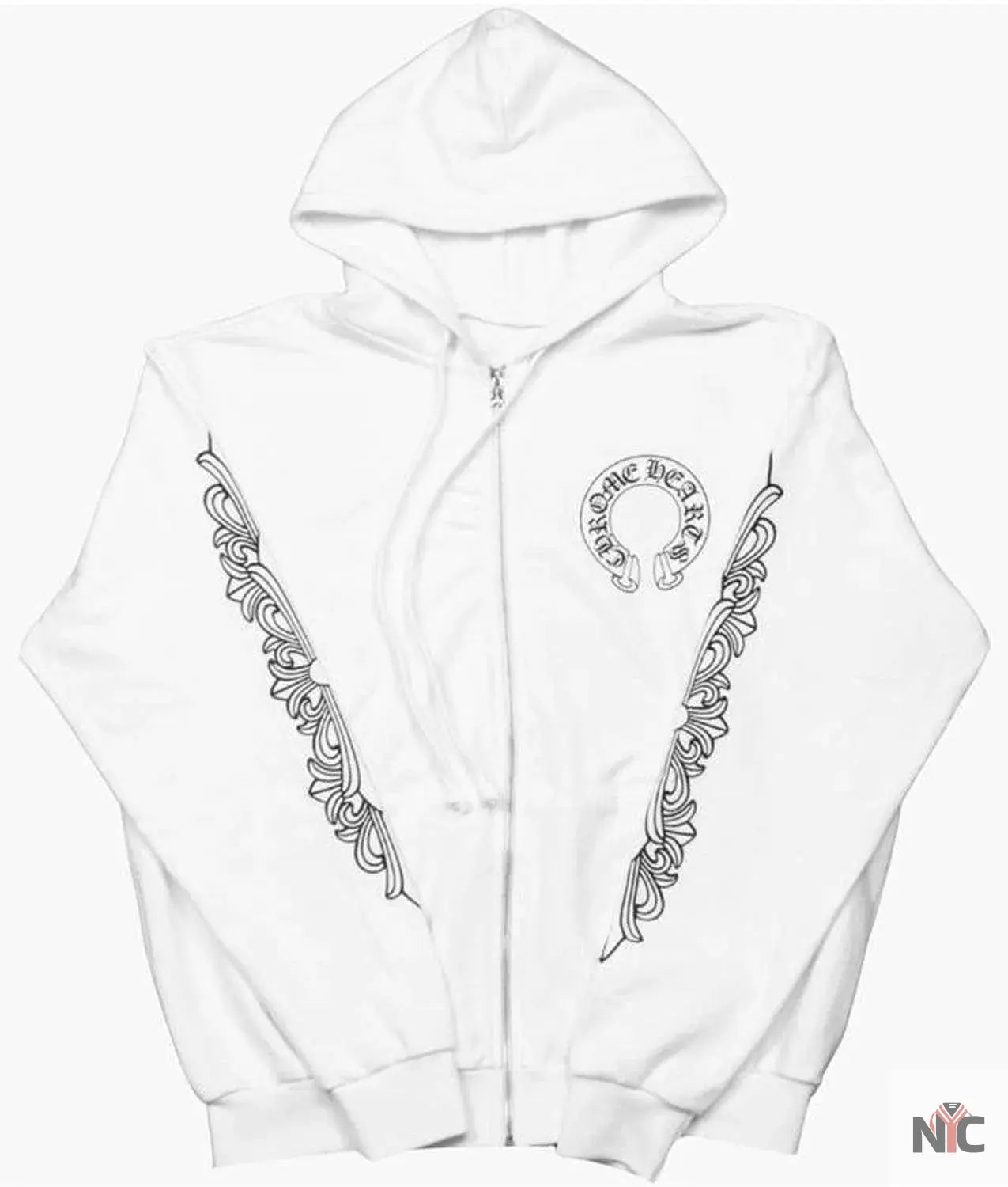 Chrome Hearts Floral Cross Hoodie