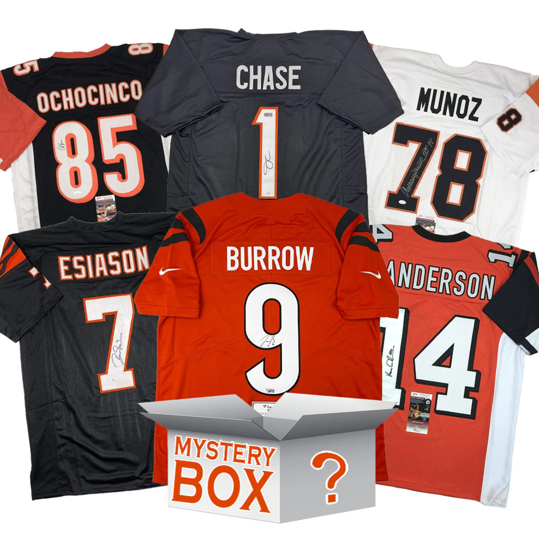 Autographed/Signed Cincinnati Football Jersey Mystery Box with PSA JSA or Beckett COA