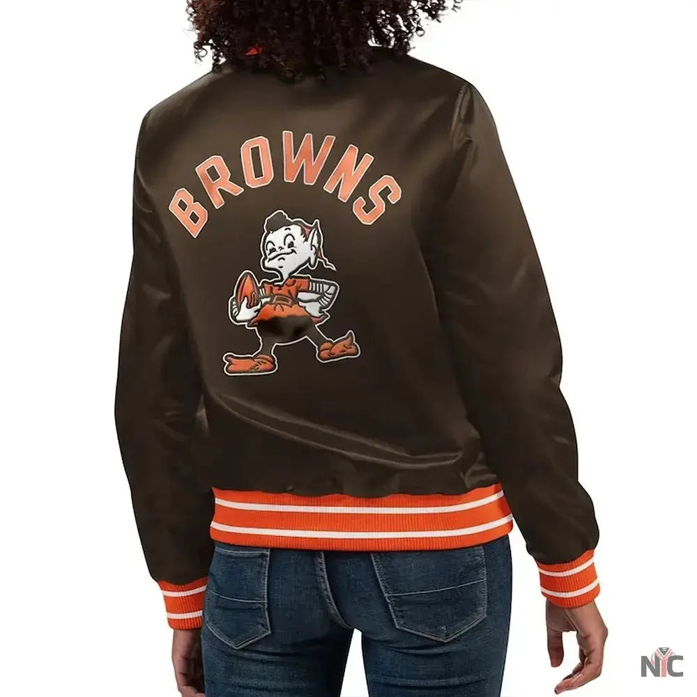 Cleveland Browns Full Count Satin Jacket