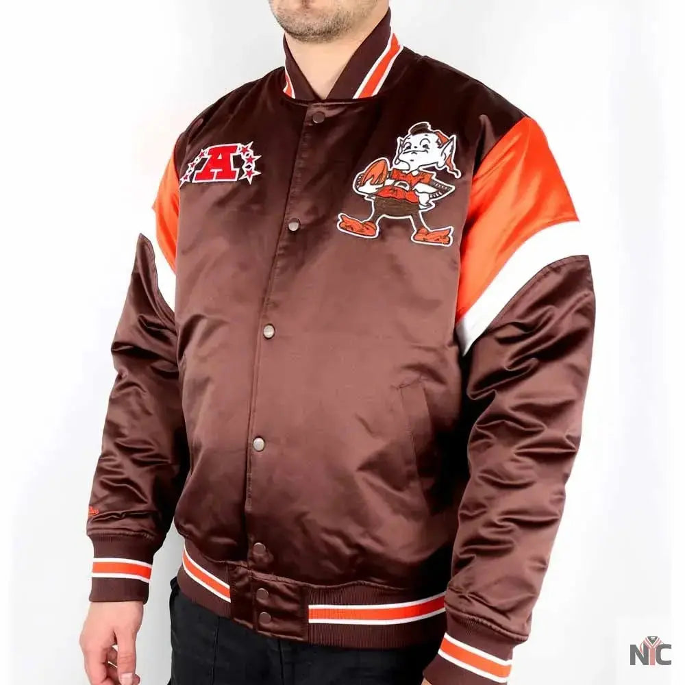 Cleveland Browns Heavyweight Satin Jacket
