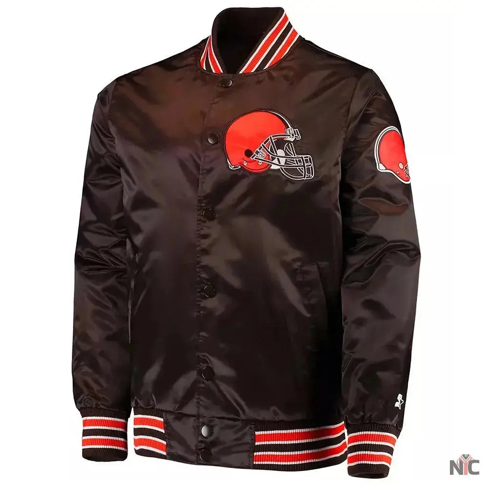 Cleveland Browns The Diamond Retro Satin Jacket