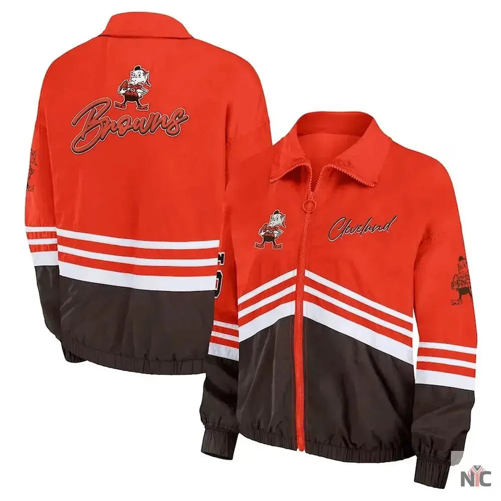 Cleveland Browns Throwback Windbreaker Jacket